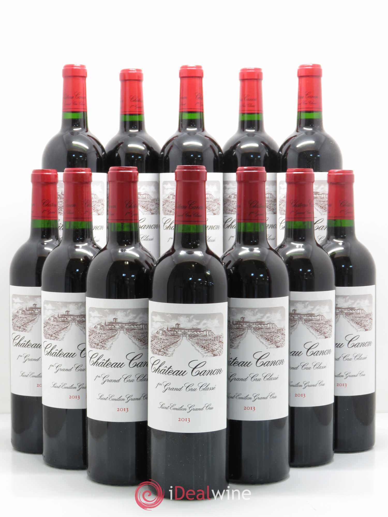 Château Canon 1er Grand Cru Classé B 2013 - Lot de 12 bouteilles - 0