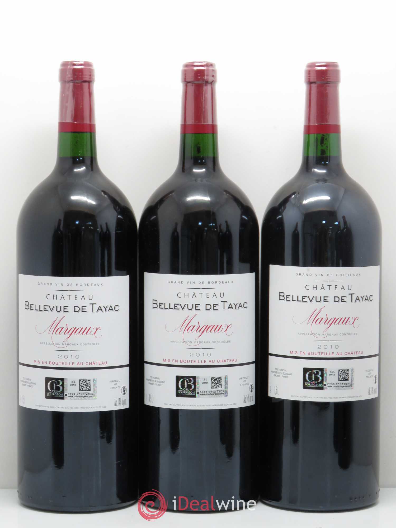 Château Bellevue de Tayac 2010 - Lot de 6 magnums - 1
