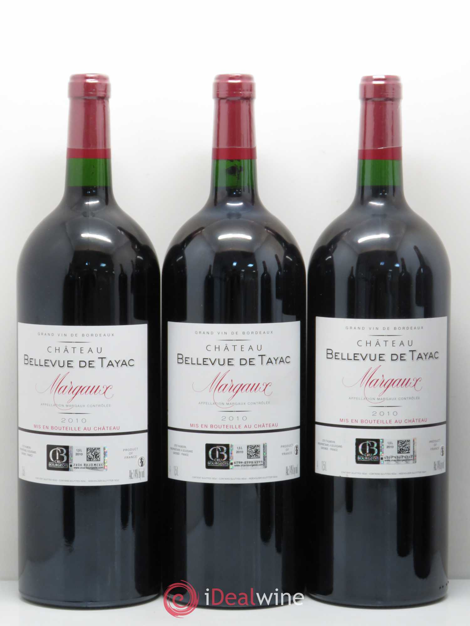 Château Bellevue de Tayac 2010 - Lot de 6 magnums - 2