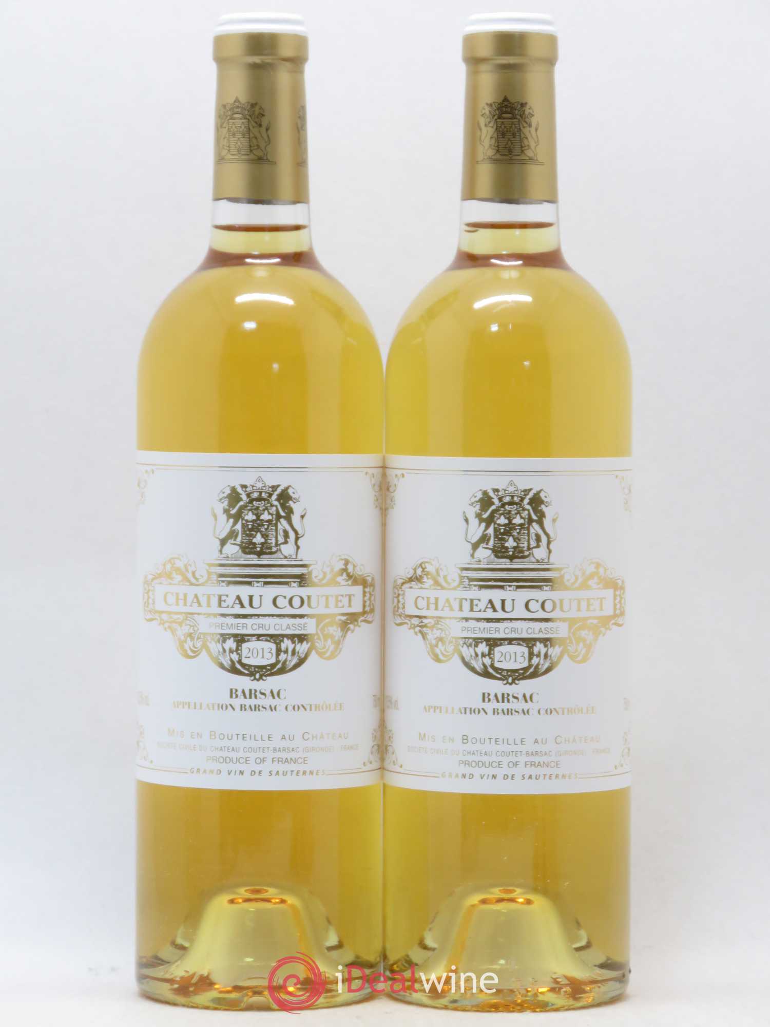 Château Coutet 1er Grand Cru Classé 2013 - Lotto di 2 bottiglie - 0