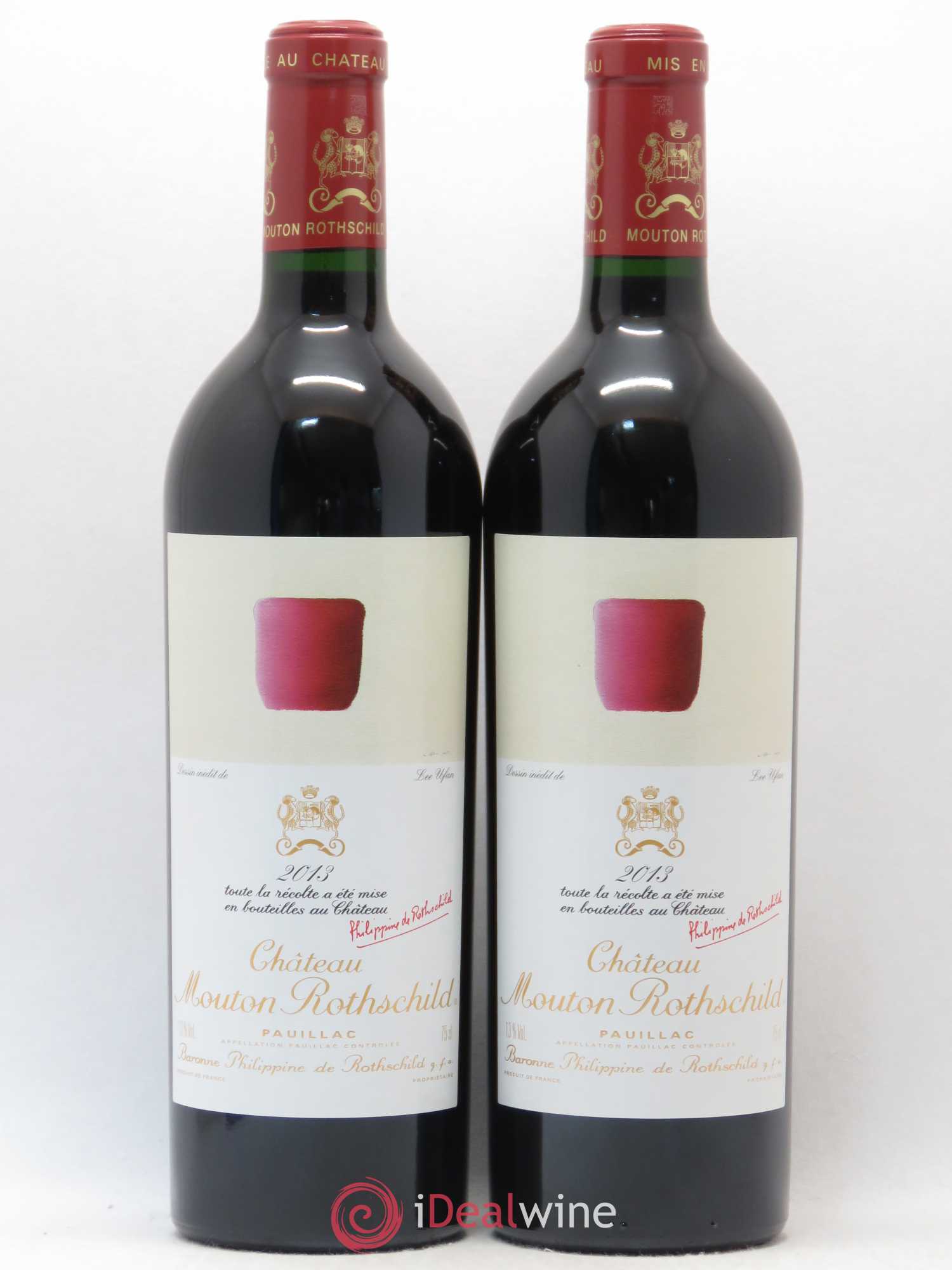 Château Mouton Rothschild 1er Grand Cru Classé 2013 - Lot de 2 bouteilles - 0