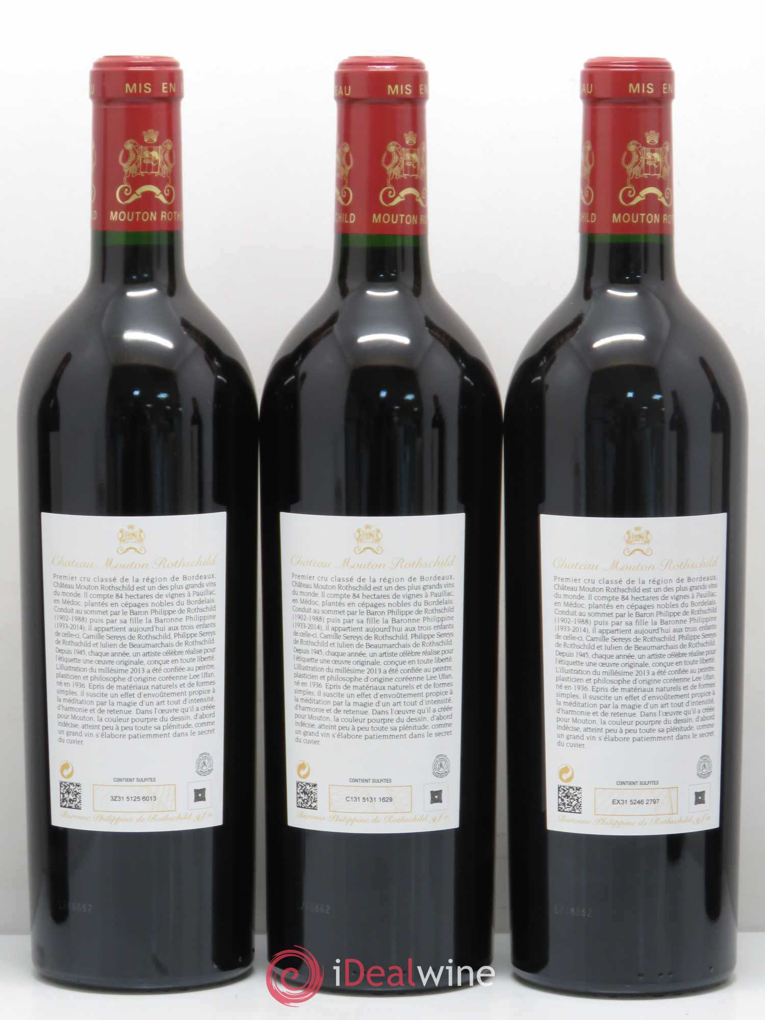 Château Mouton Rothschild 1er Grand Cru Classé 2013 - Lot de 6 bouteilles - 2