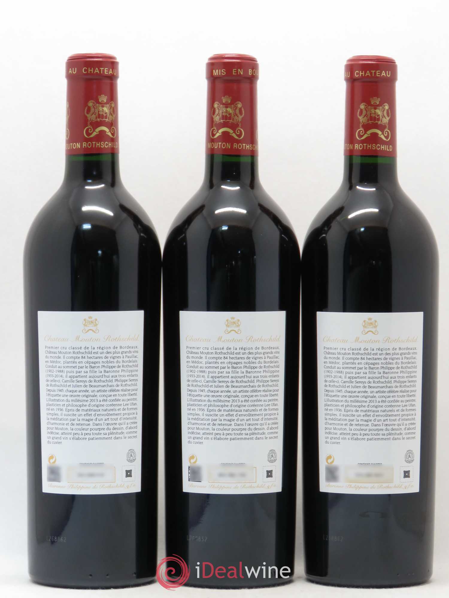 Château Mouton Rothschild 1er Grand Cru Classé 2013 - Lot de 6 bouteilles - 2