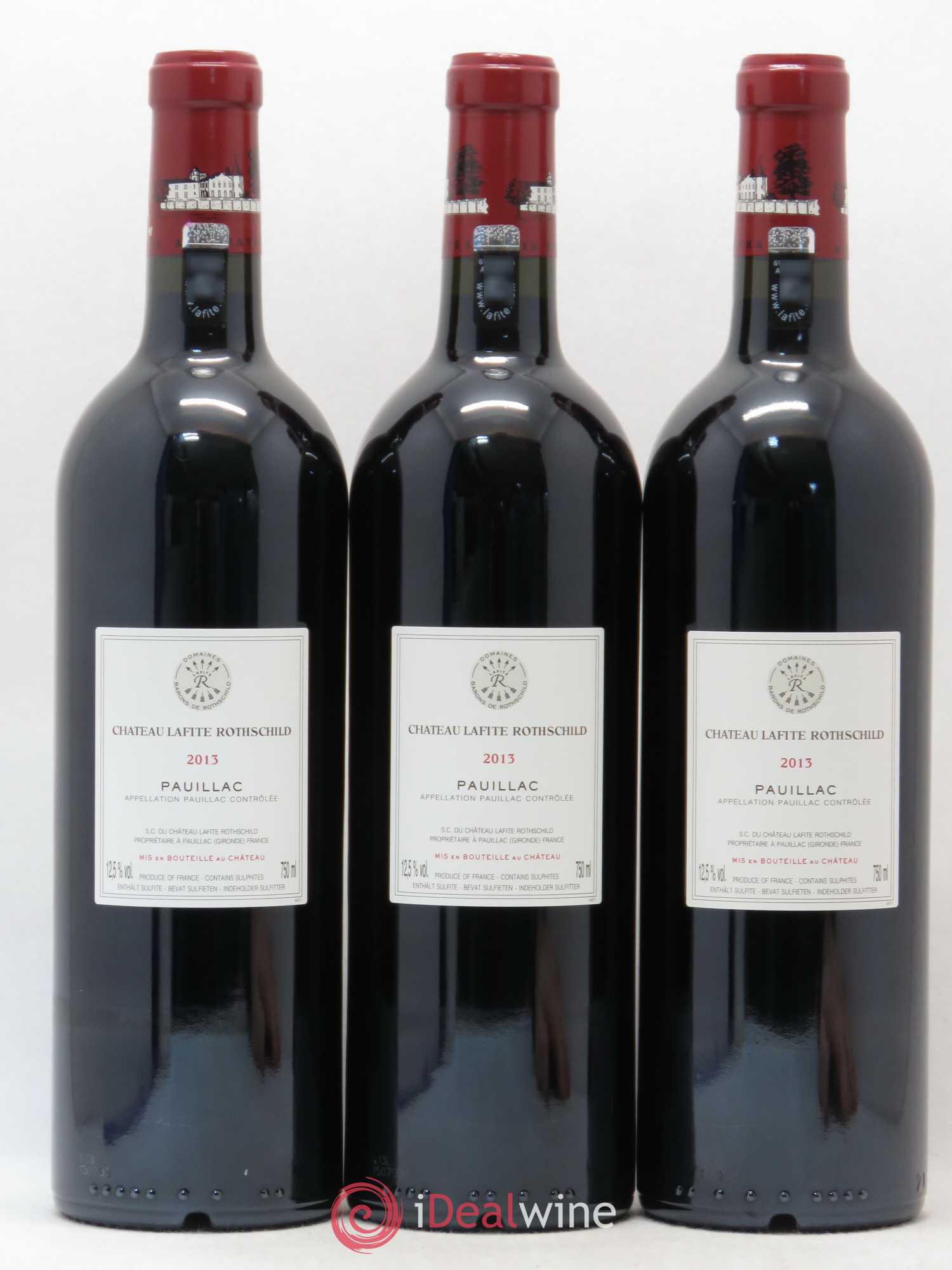 Château Lafite Rothschild 1er Grand Cru Classé 2013 - Lot de 3 bouteilles - 1