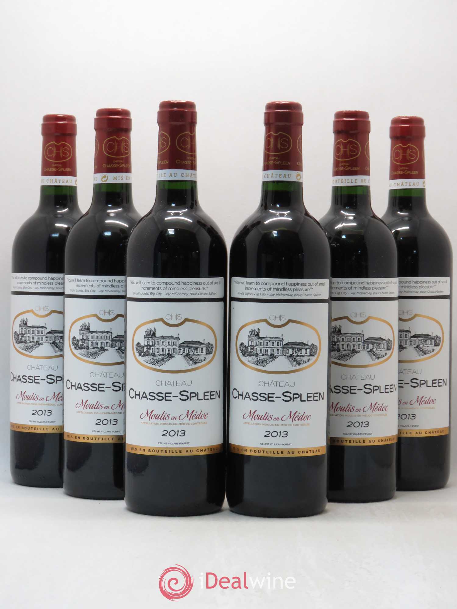 Château Chasse Spleen 2013 - Lot de 6 bouteilles - 0