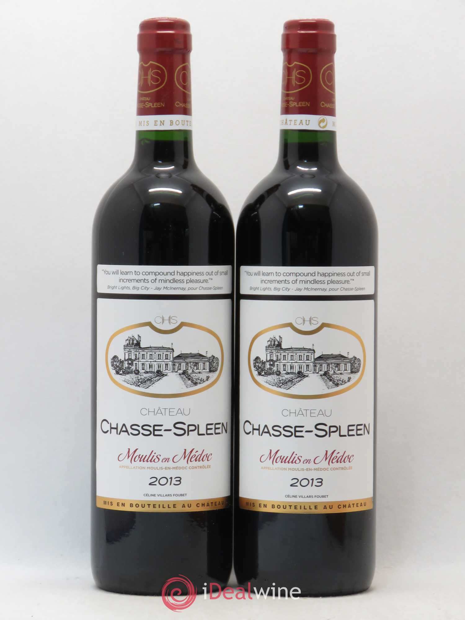 Château Chasse Spleen 2013 - Lot de 2 bouteilles - 0