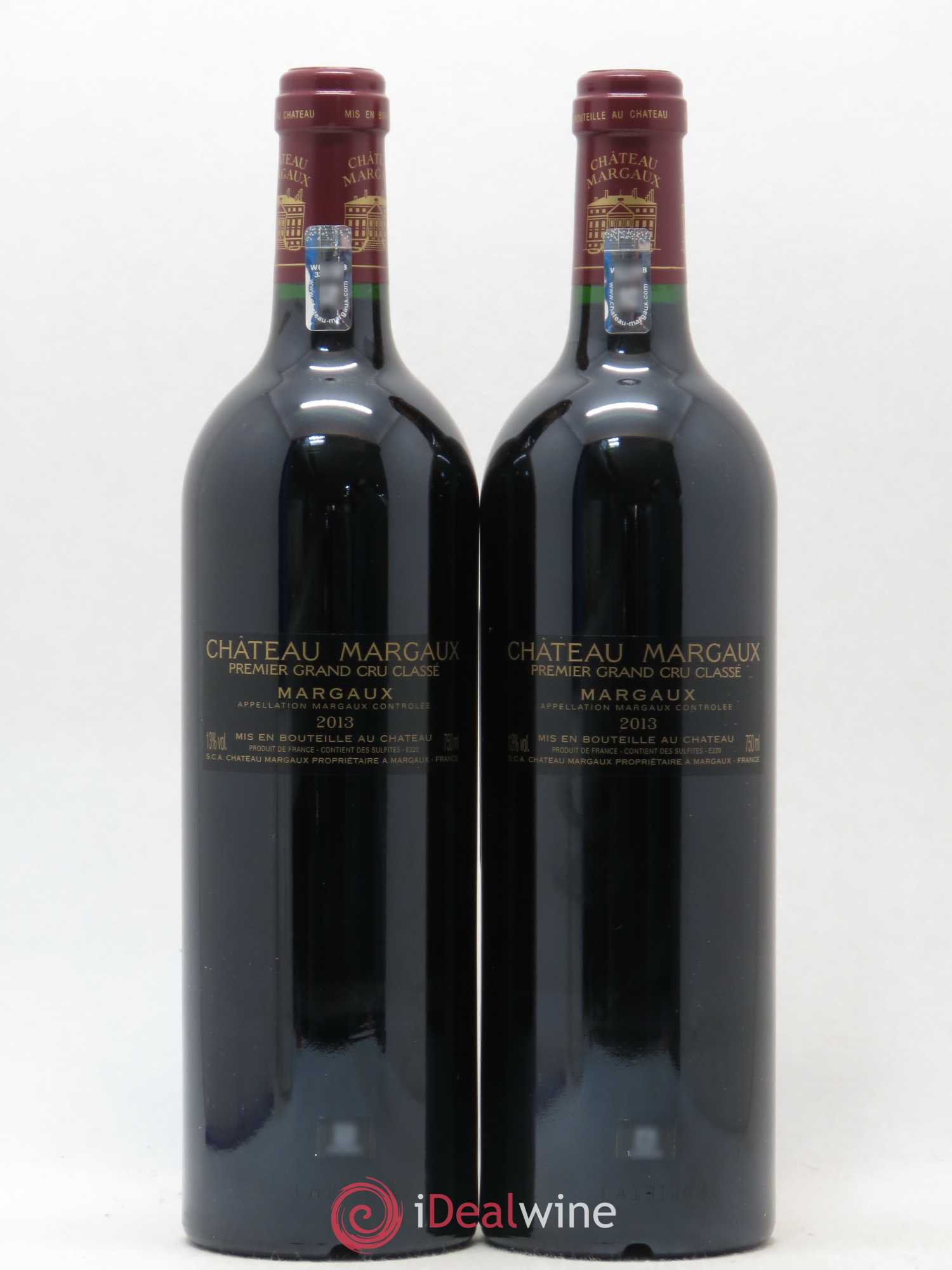 Château Margaux 1er Grand Cru Classé 2013 - Lot de 2 bouteilles - 1
