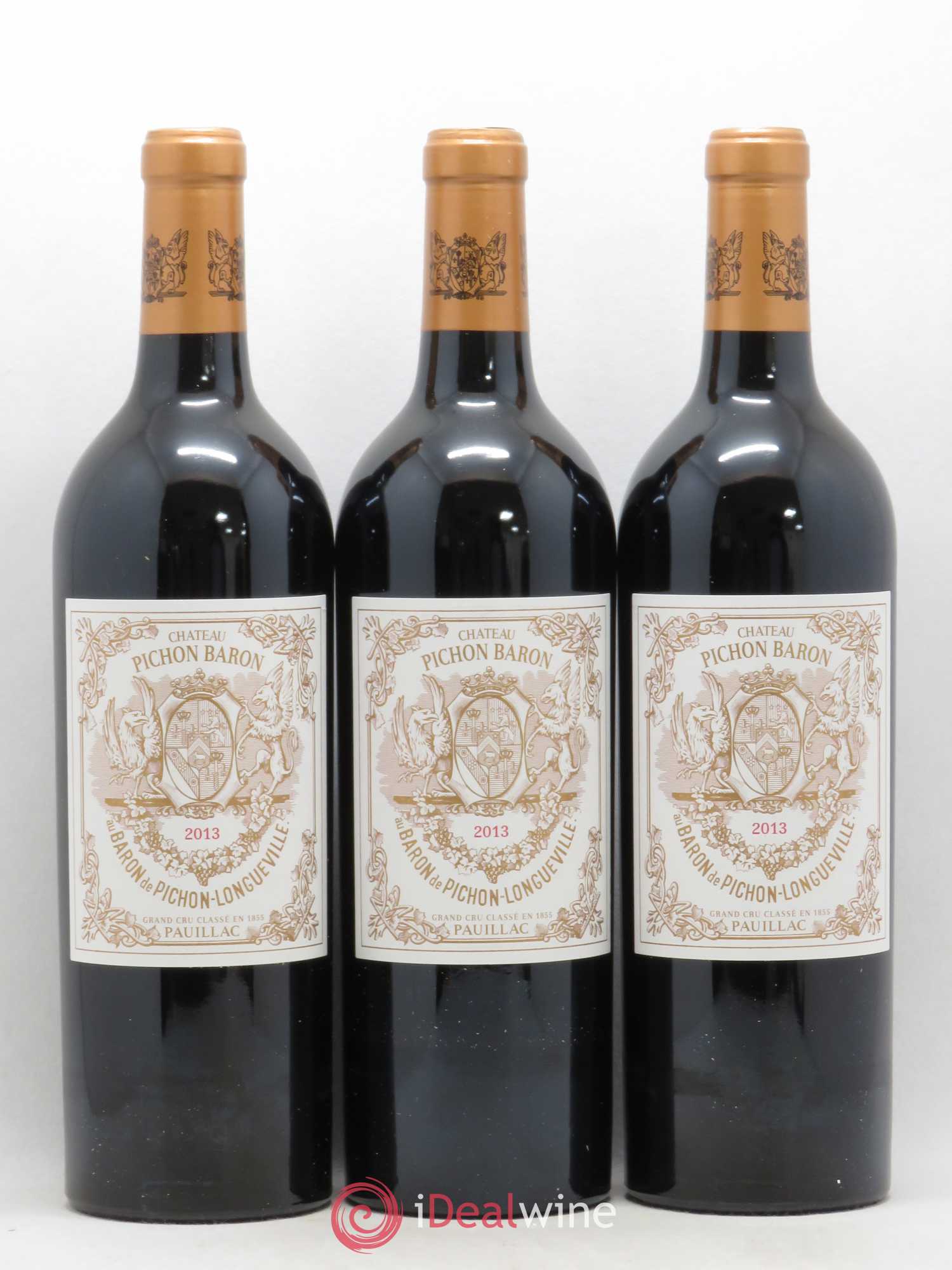Pichon Longueville Baron 2ème Grand Cru Classé 2013 - Lot de 3 bouteilles - 0