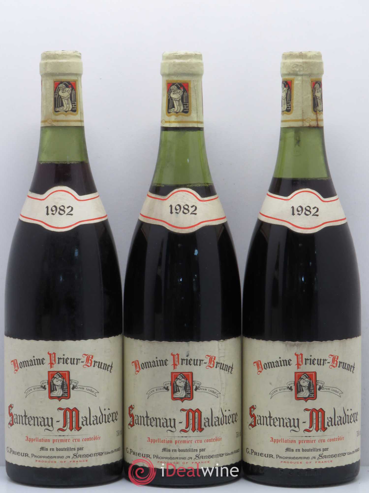 Santenay 1er Cru Maladière Domaine Prieur Brunet 1982 - Posten von 5 Flaschen - 1