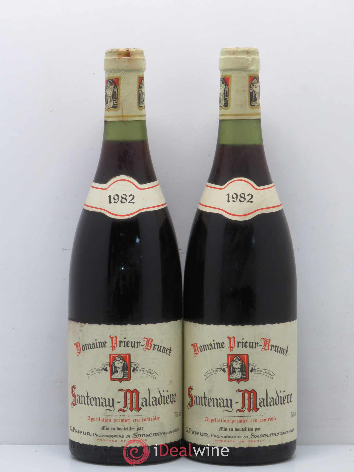 Santenay 1er Cru Maladière Domaine Prieur Brunet 1982 - Posten von 5 Flaschen - 2