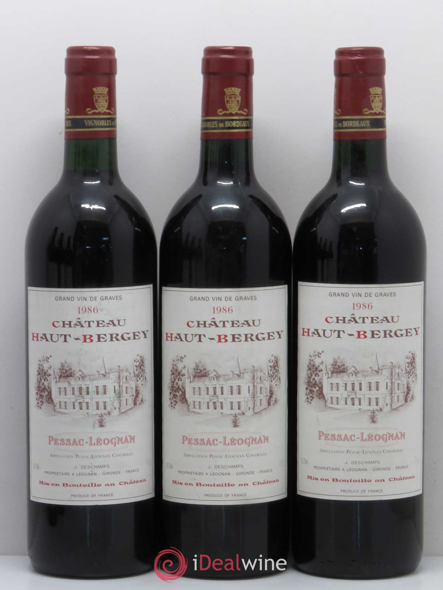 Château Haut-Bergey 1986 - Lot de 6 bouteilles - 1