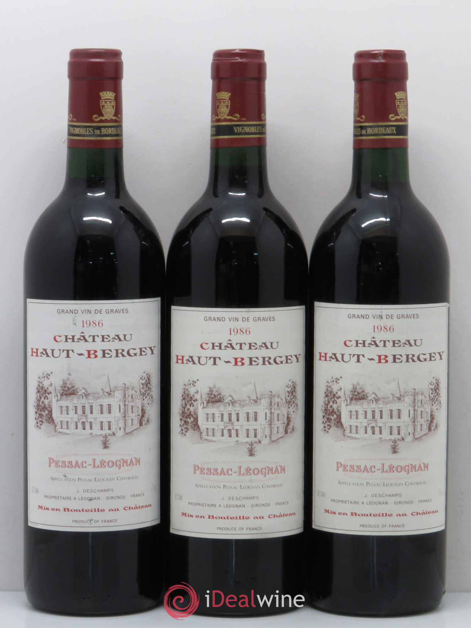 Château Haut-Bergey 1986 - Lot de 6 bouteilles - 2