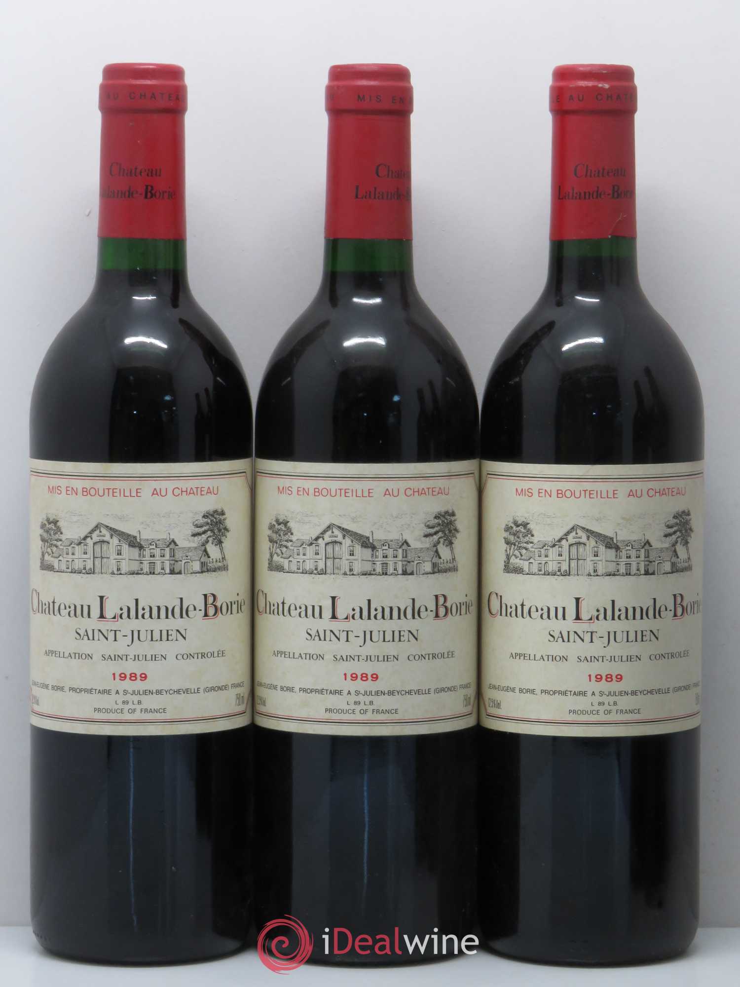 Château Lalande Borie 1989 - Lot de 5 bouteilles - 1