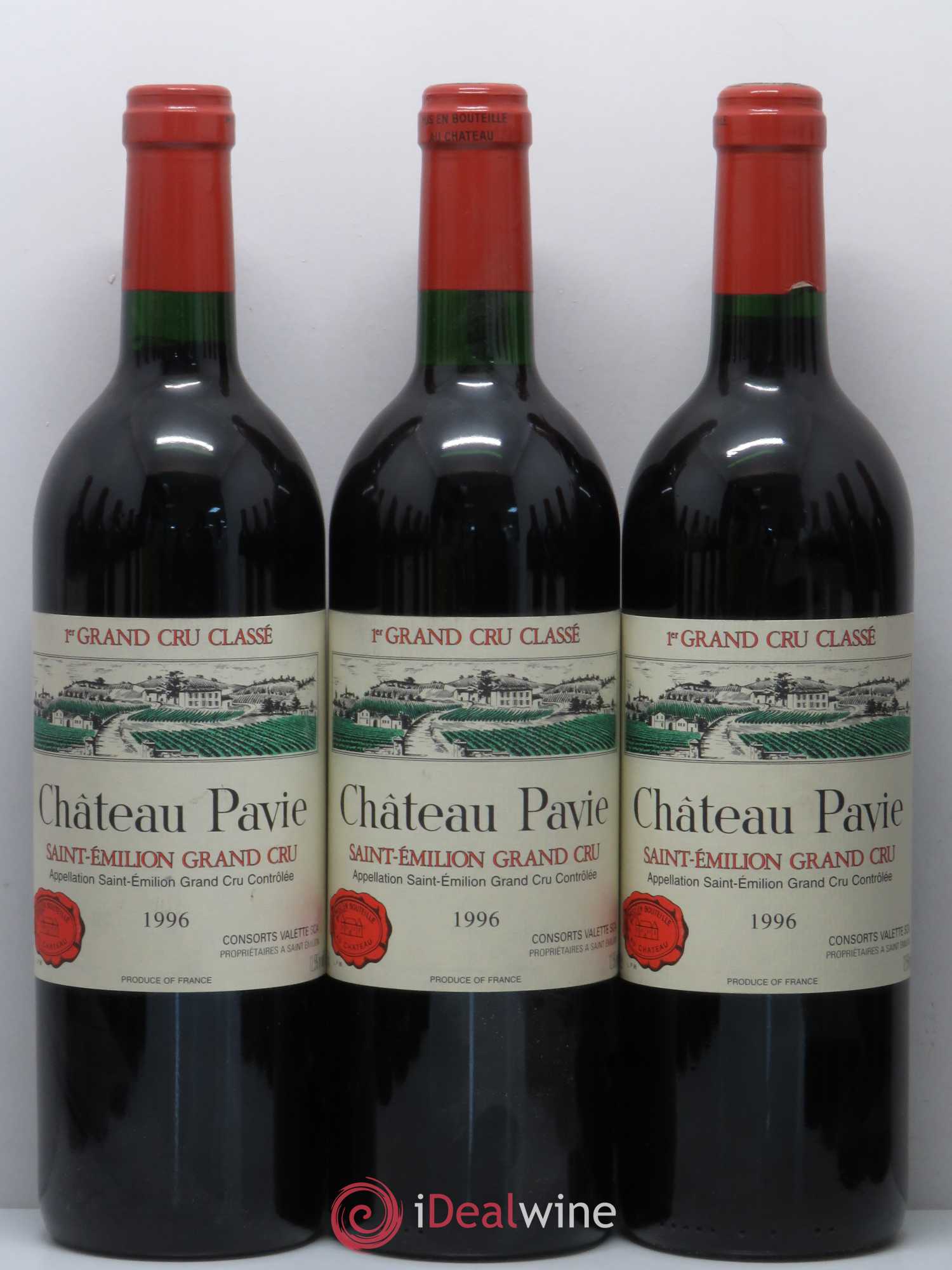 Château Pavie 1er Grand Cru Classé A 1996 - Lot de 12 bouteilles - 1