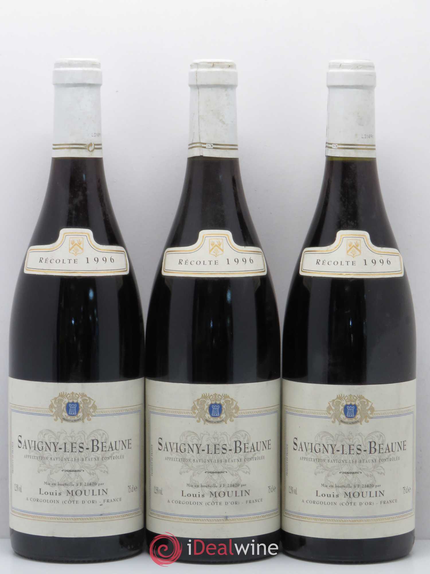 Savigny-lès-Beaune Domaine Louis Moulin 1996 - Posten von 6 Flaschen - 2