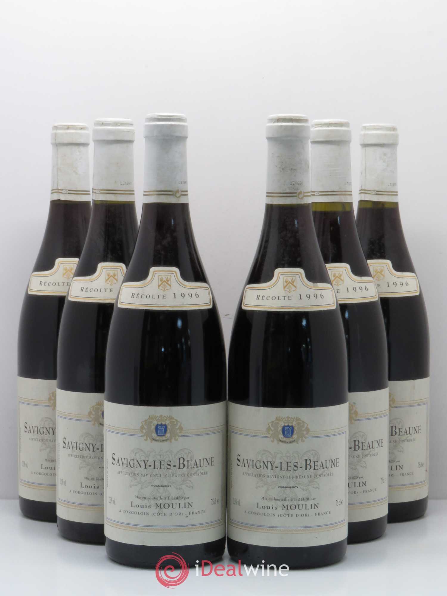 Savigny-lès-Beaune Domaine Louis Moulin 1996 - Posten von 6 Flaschen - 0