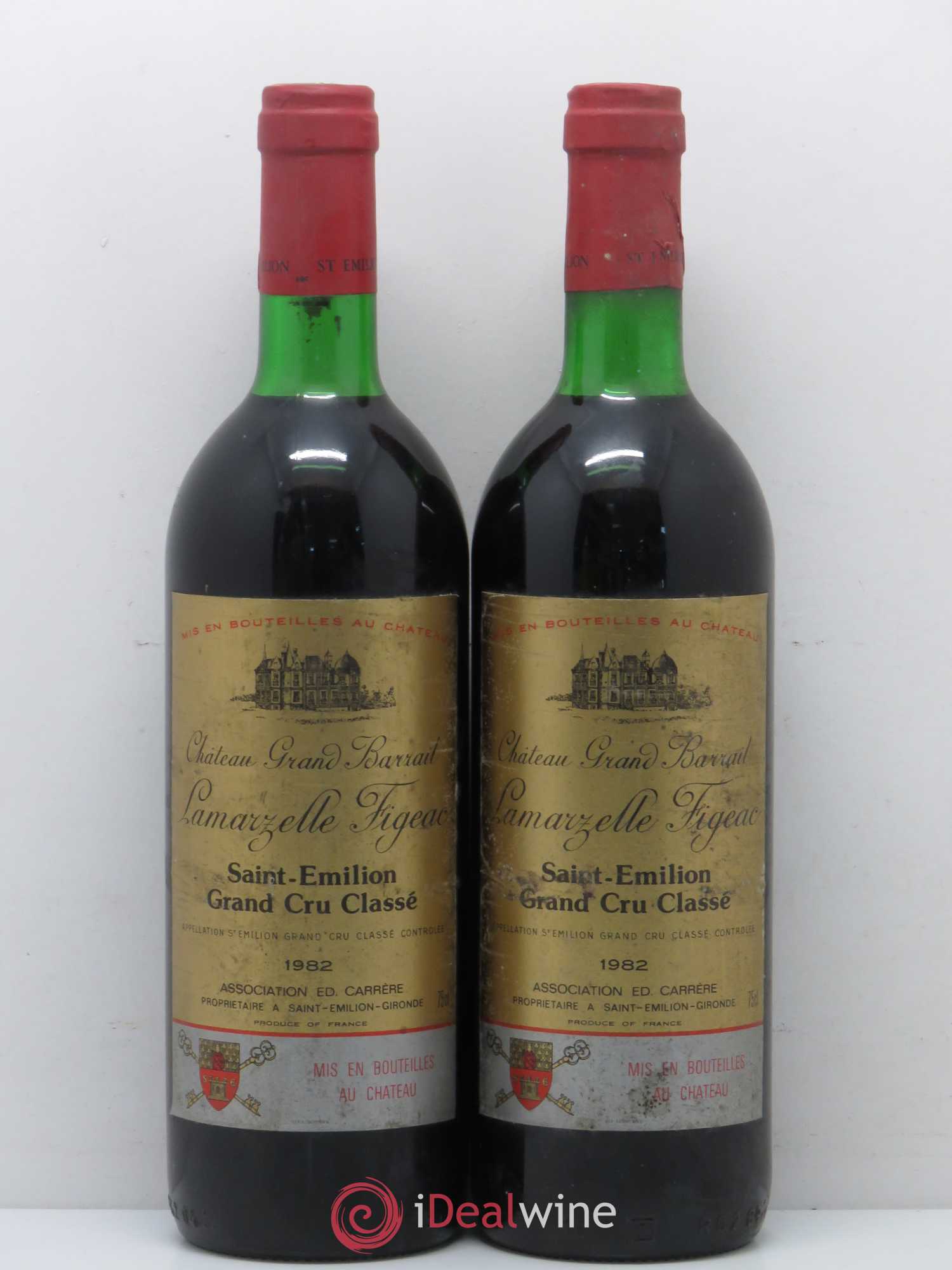 Château Grand Barrail Lamarzelle Figeac Grand Cru Classé 1982 - Lot de 5 bouteilles - 2