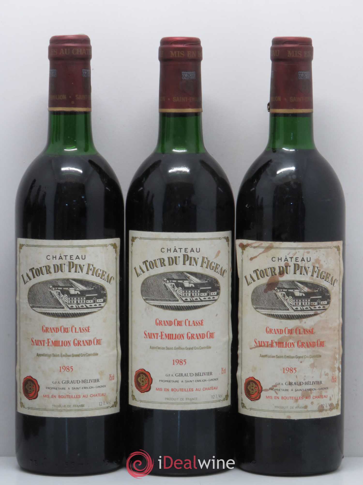Château la Tour du Pin Figeac 1985 - Lot de 12 bouteilles - 3