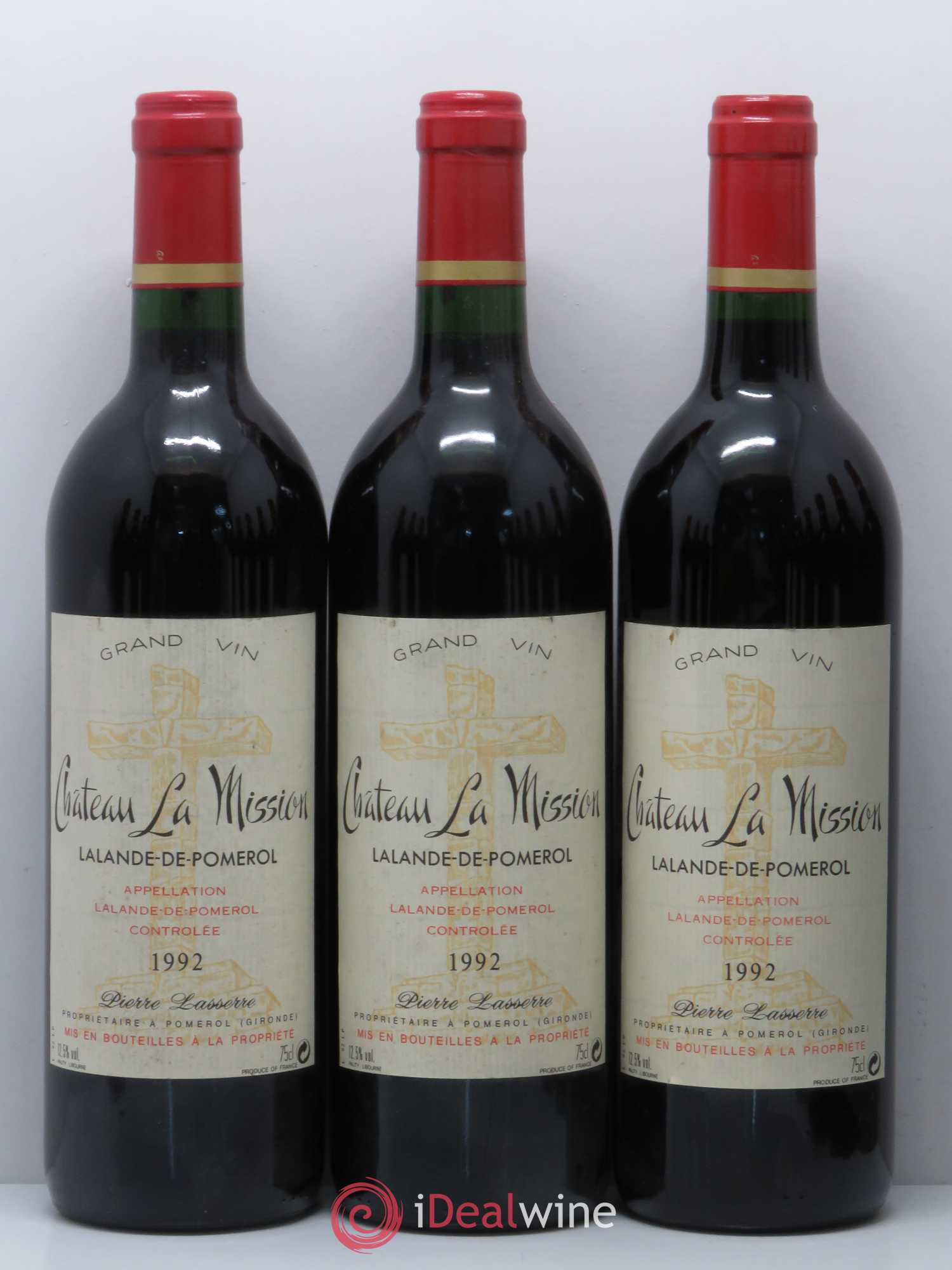 Bordeaux Château La Mission Lalande de Pomerol 1992 - Posten von 12 Flaschen - 1