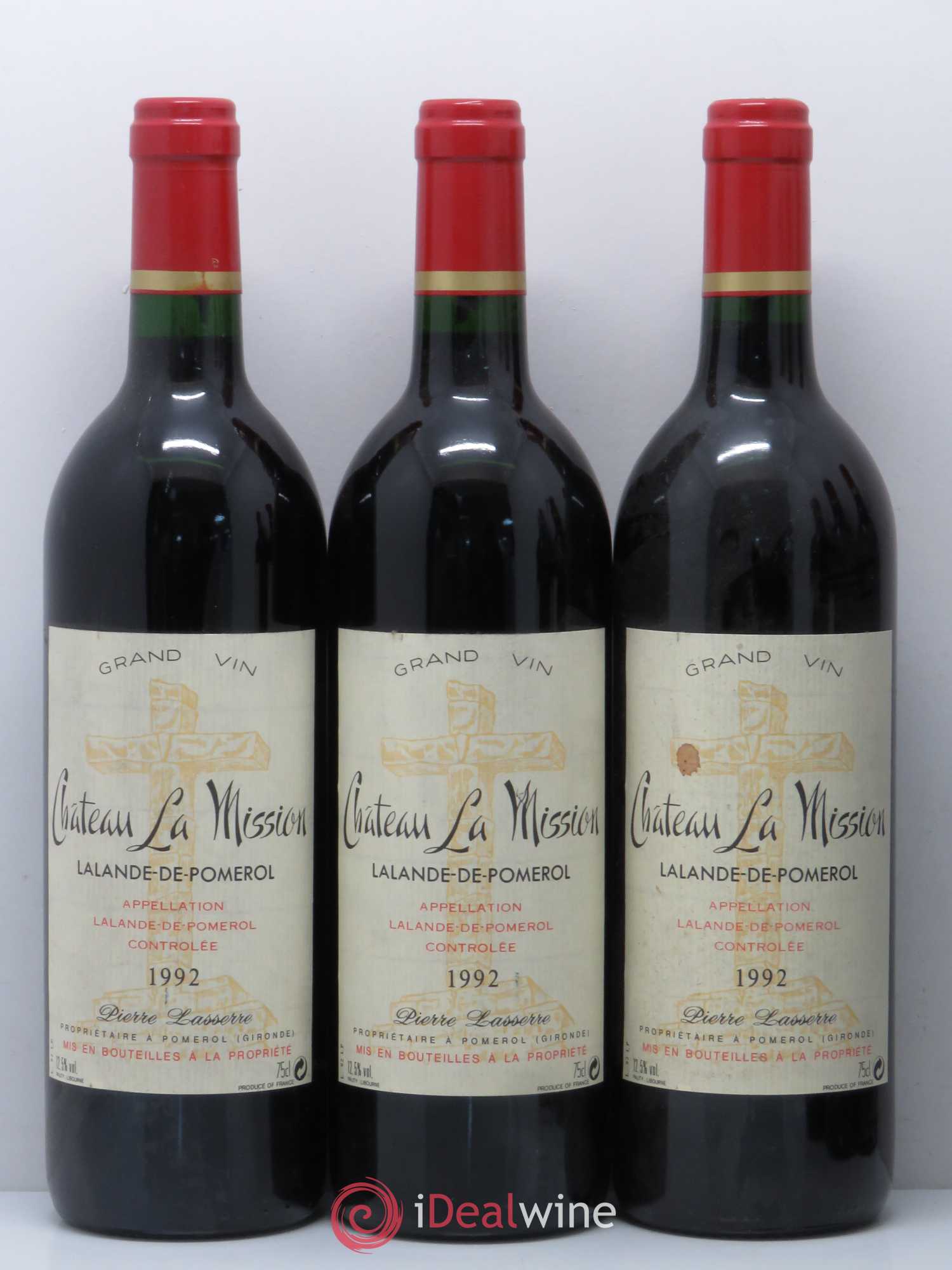 Bordeaux Château La Mission Lalande de Pomerol 1992 - Posten von 12 Flaschen - 3