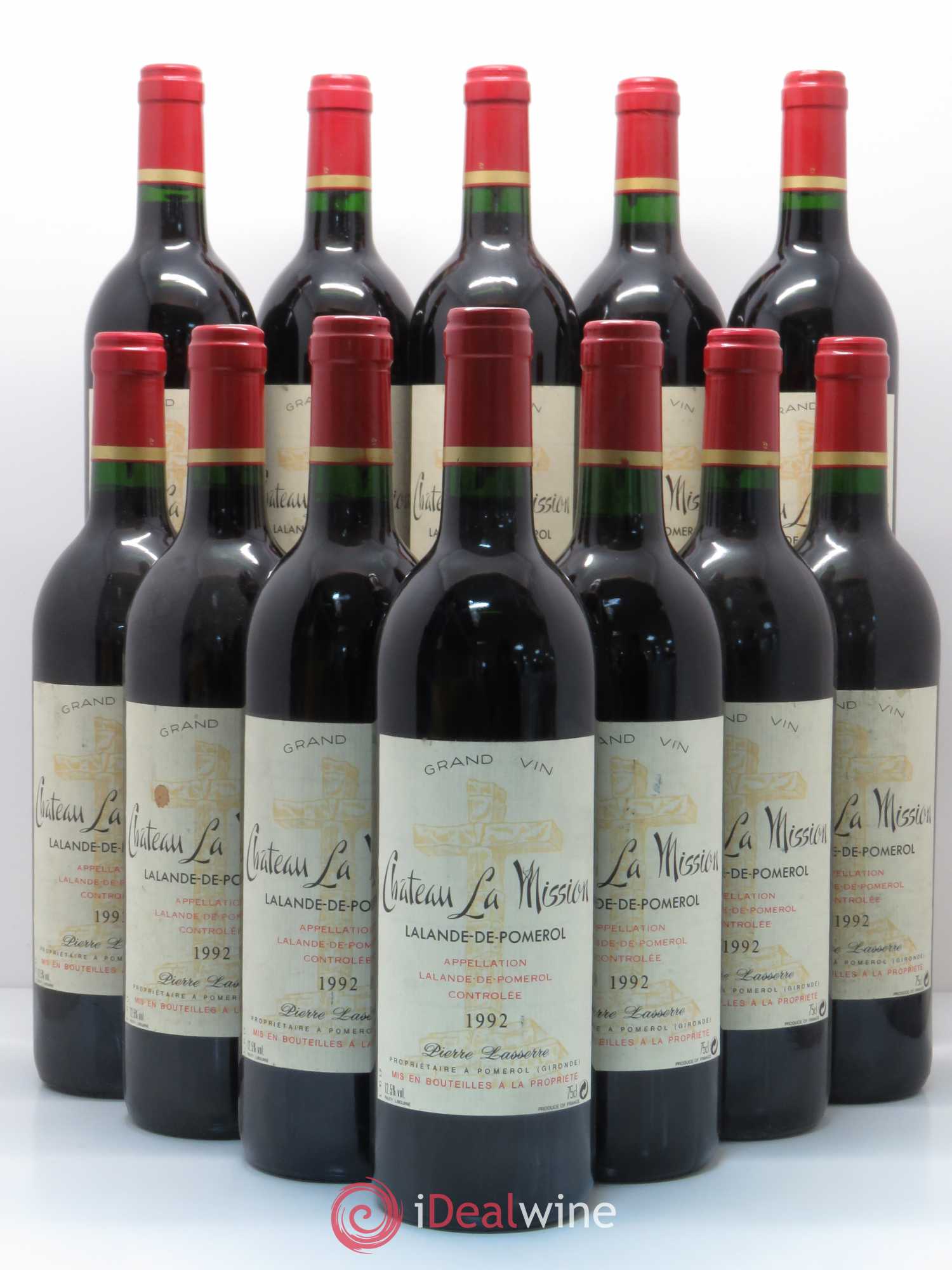 Bordeaux Château La Mission Lalande de Pomerol 1992 - Posten von 12 Flaschen - 0