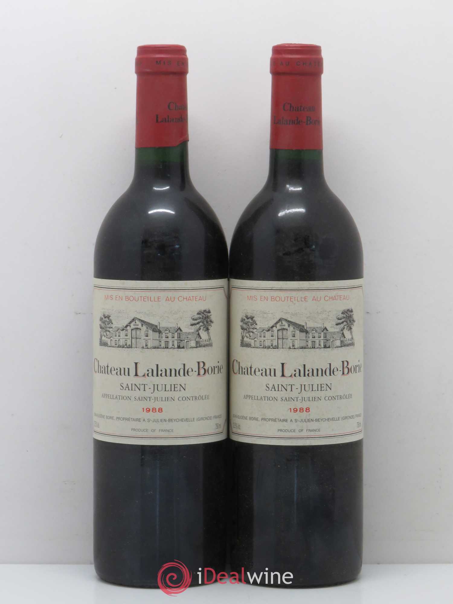 Château Lalande Borie 1988 - Lot de 2 bouteilles - 0