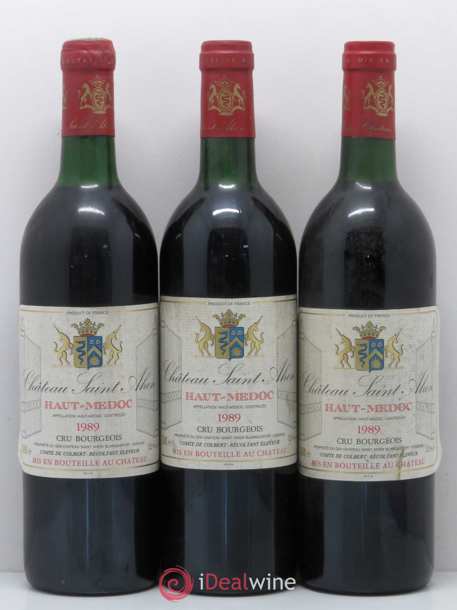 Haut Médoc Château Saint Ahon 1989 - Posten von 3 Flaschen - 0