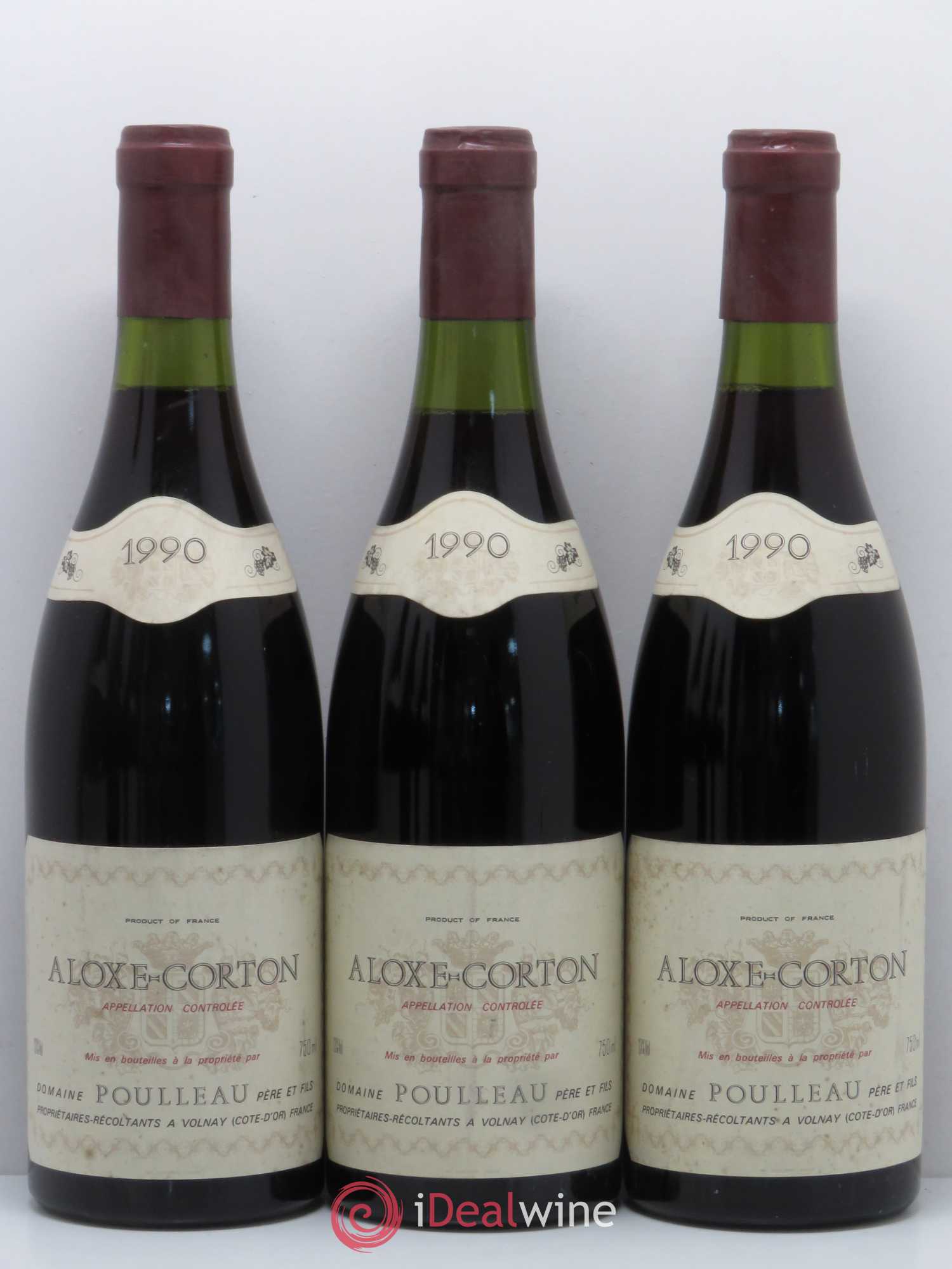 Aloxe-Corton Domaine Poulleau 1990 - Posten von 6 Flaschen - 1