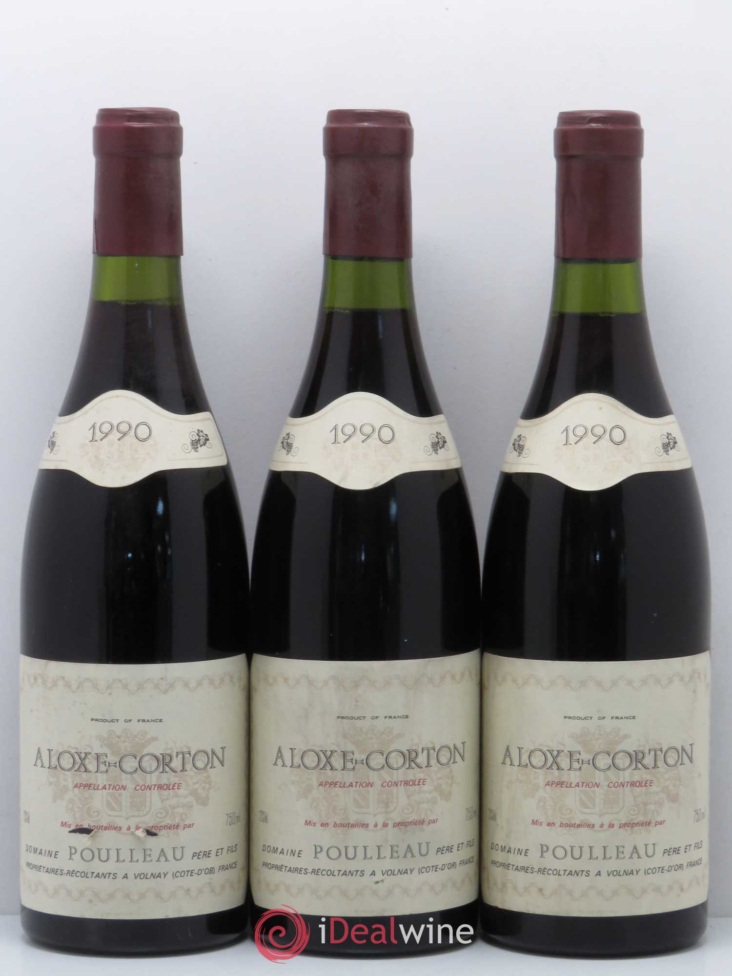 Aloxe-Corton Domaine Poulleau 1990 - Posten von 6 Flaschen - 2
