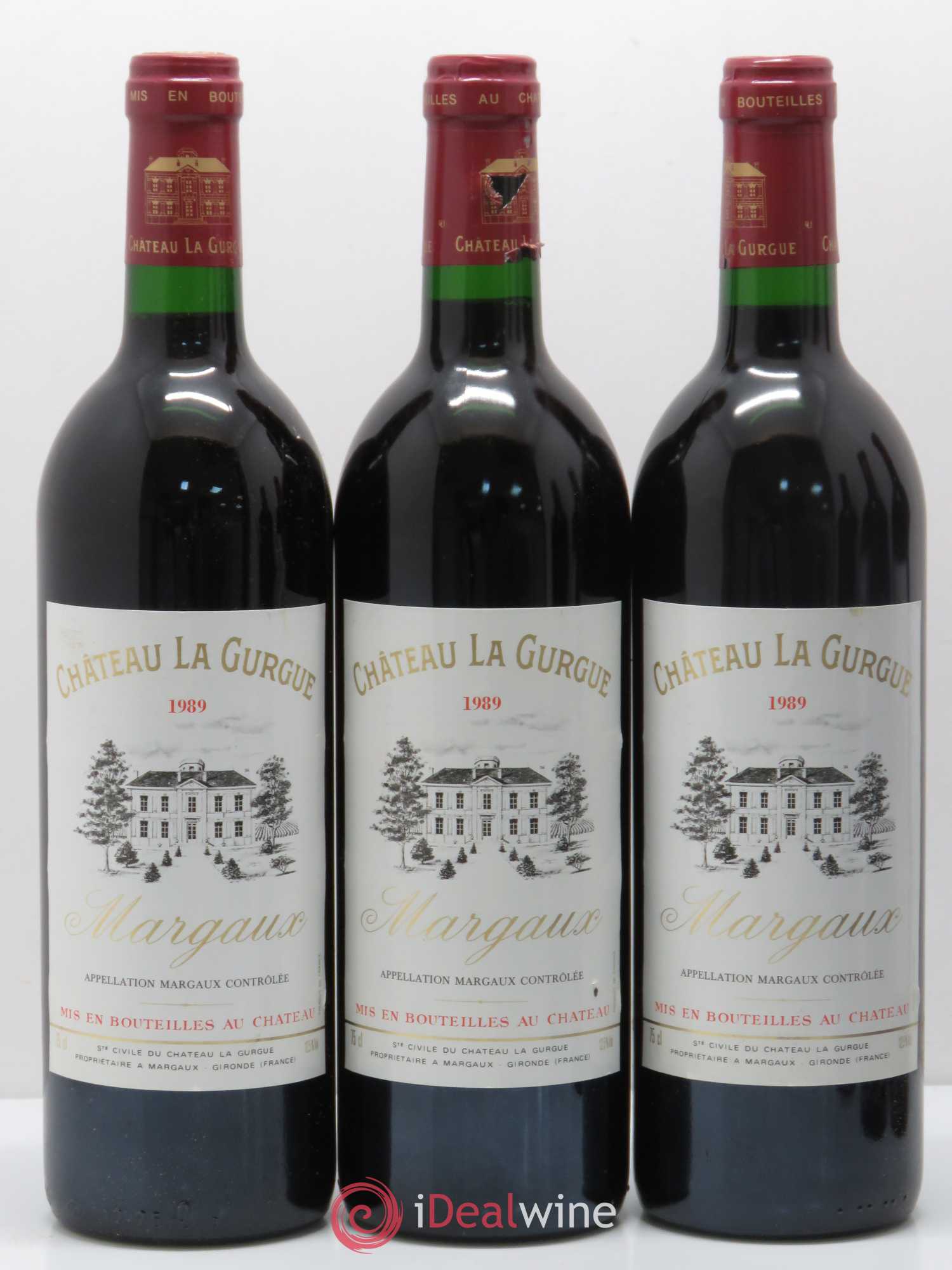 Château la Gurgue Cru Bourgeois 1989 - Lot de 6 bouteilles - 1