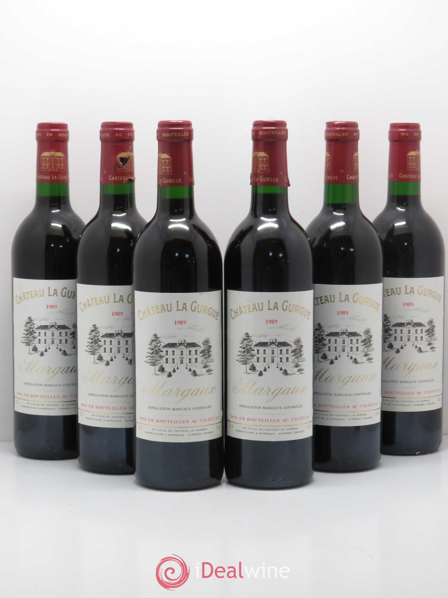 Château la Gurgue Cru Bourgeois 1989 - Lot de 6 bouteilles - 0