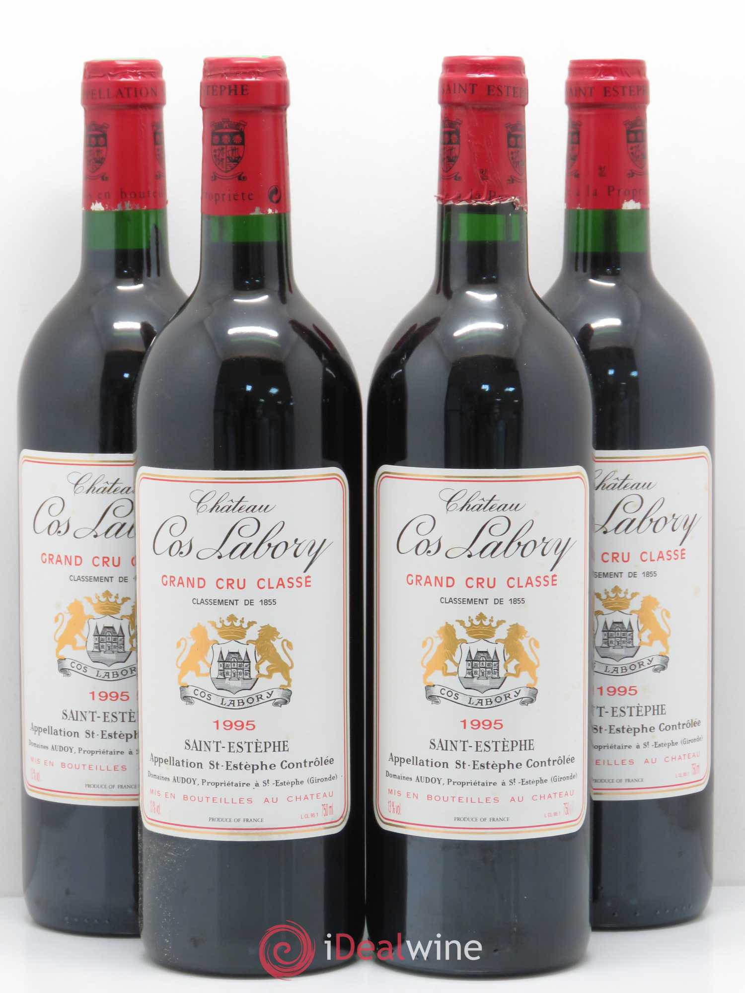 Château Cos Labory 5ème Grand Cru Classé 1995 - Lot de 4 bouteilles - 0