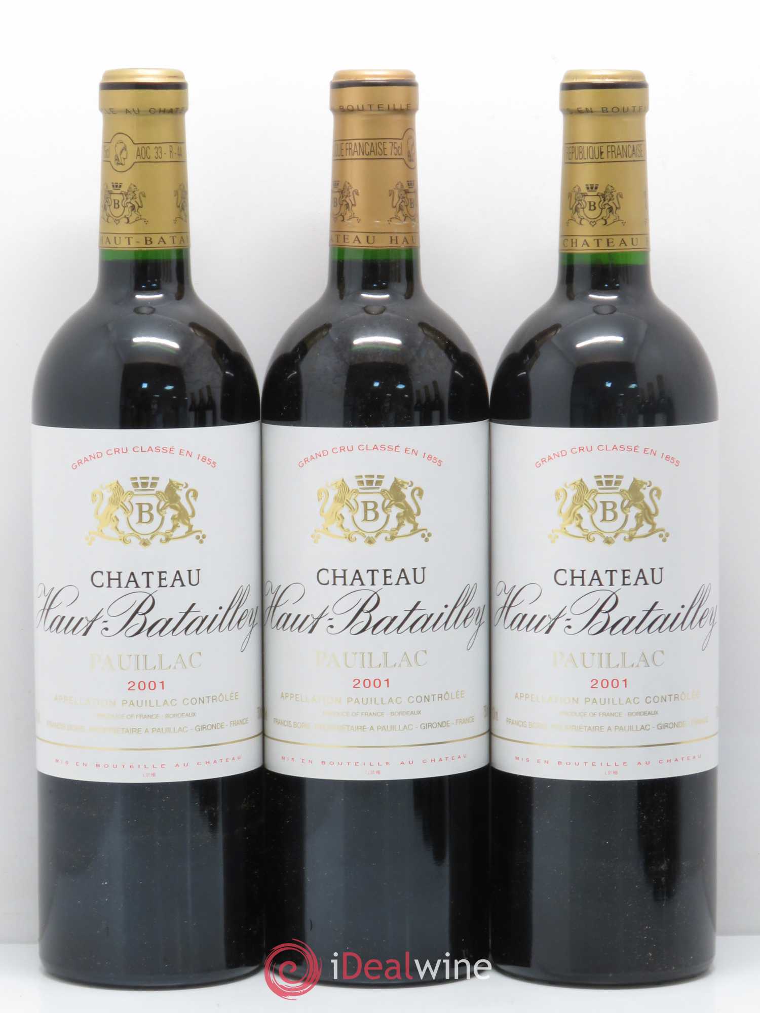 Château Haut Batailley 5ème Grand Cru Classé 2001 - Lot de 6 bouteilles - 1