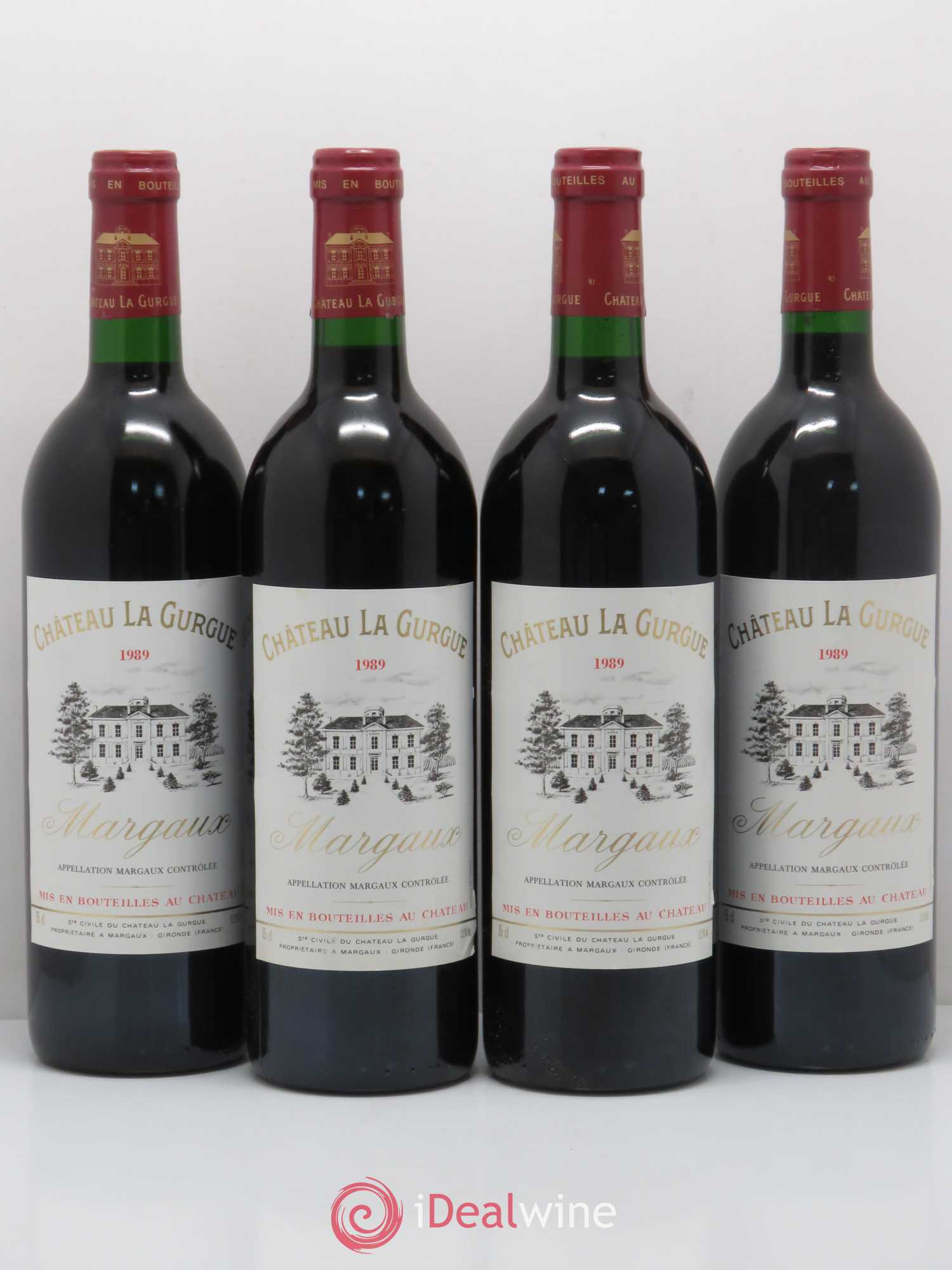 Château la Gurgue Cru Bourgeois 1989 - Lot de 4 bouteilles - 0
