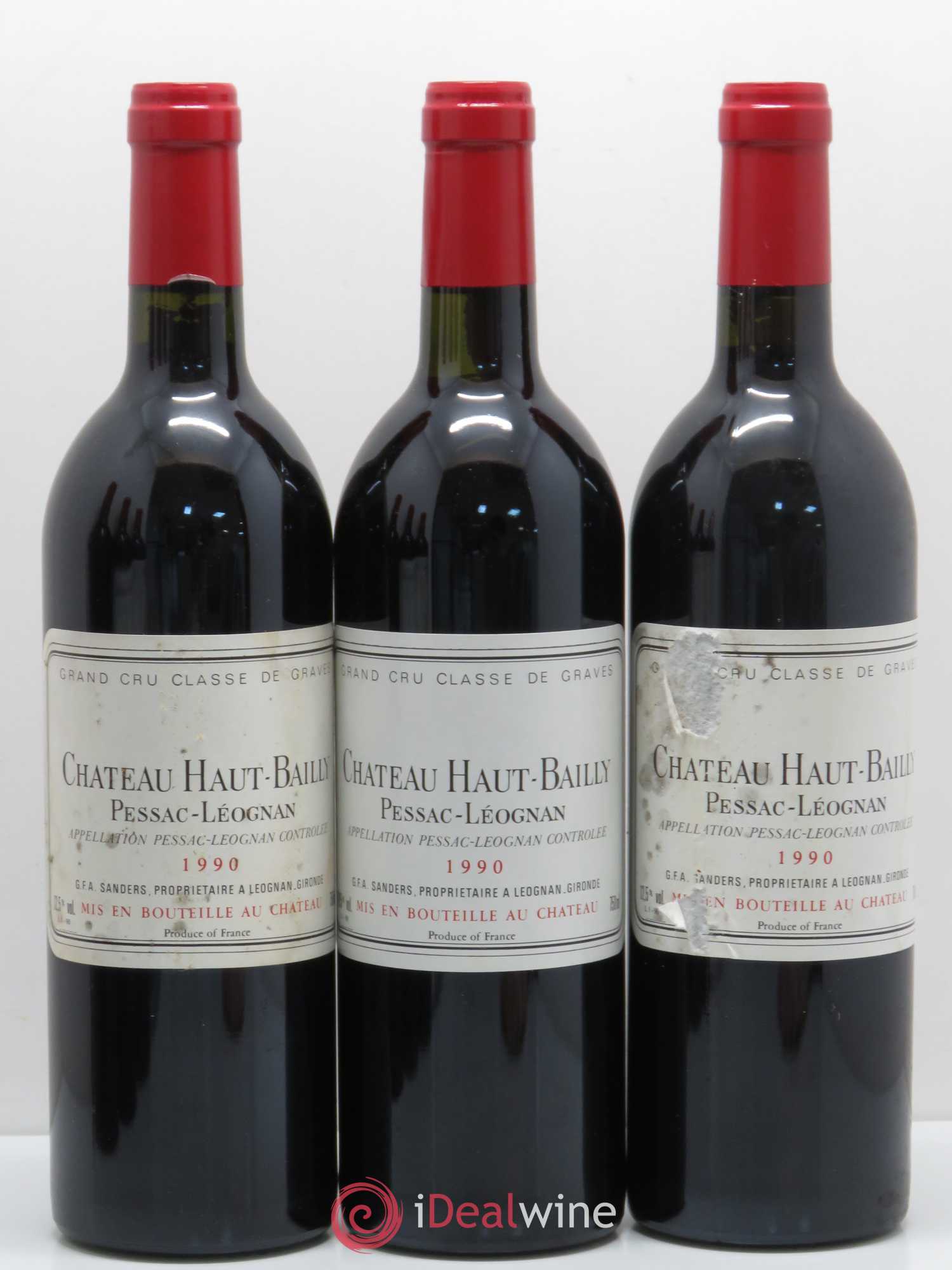 Château Haut-Bailly Cru Classé de Graves 1990 - Lot de 12 bouteilles - 3