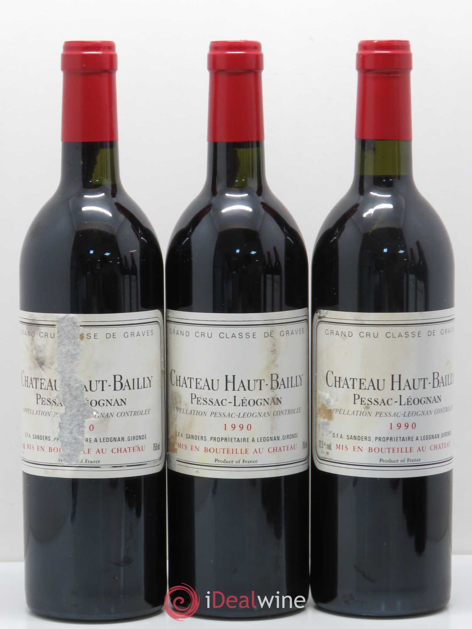 Château Haut-Bailly Cru Classé de Graves 1990 - Lot de 12 bouteilles - 4