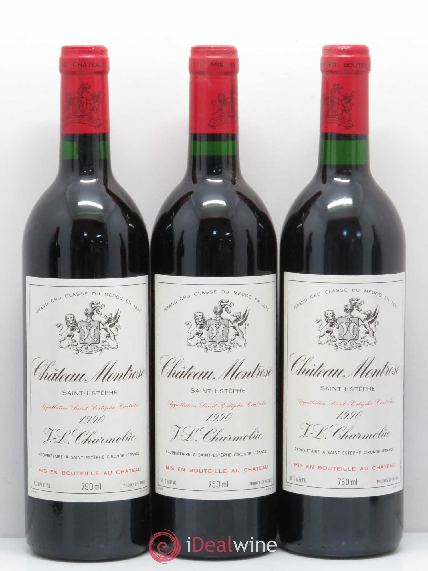 Château Montrose 2ème Grand Cru Classé 1990 - Lot de 12 bouteilles - 1
