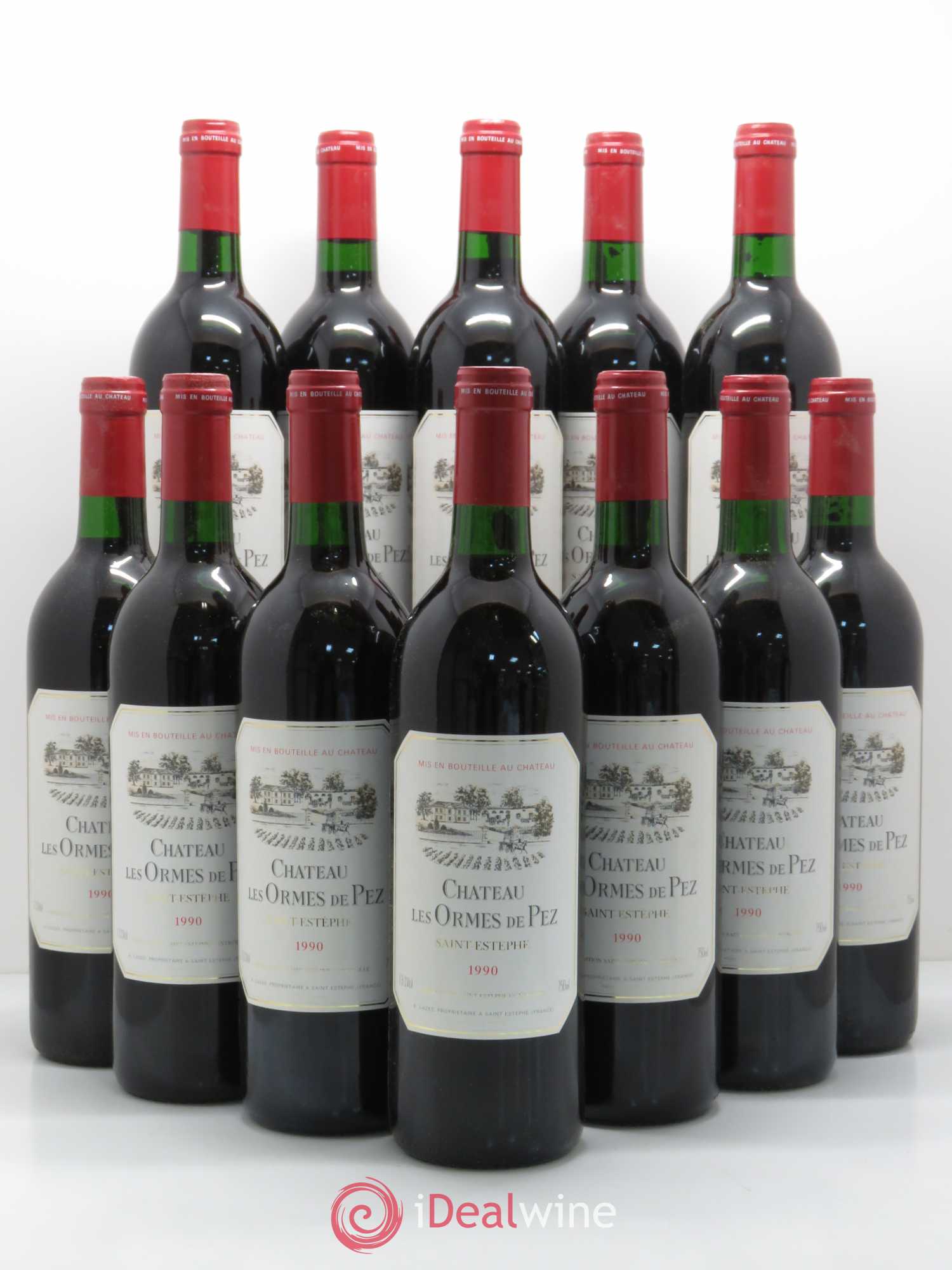 Château les Ormes de Pez 1990 - Lot de 12 bouteilles - 0