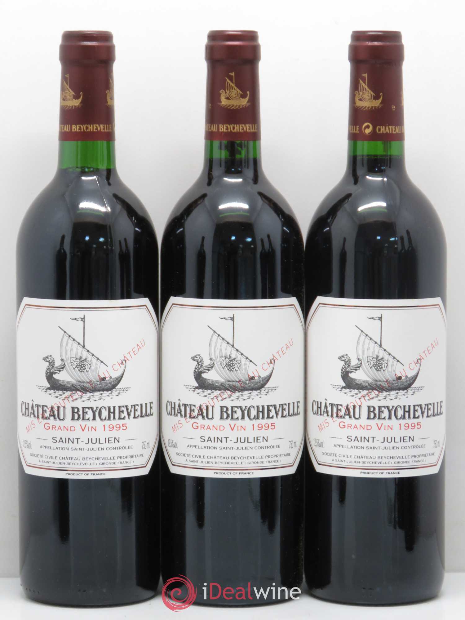 Château Beychevelle 4ème Grand Cru Classé 1995 - Lot de 6 bouteilles - 1