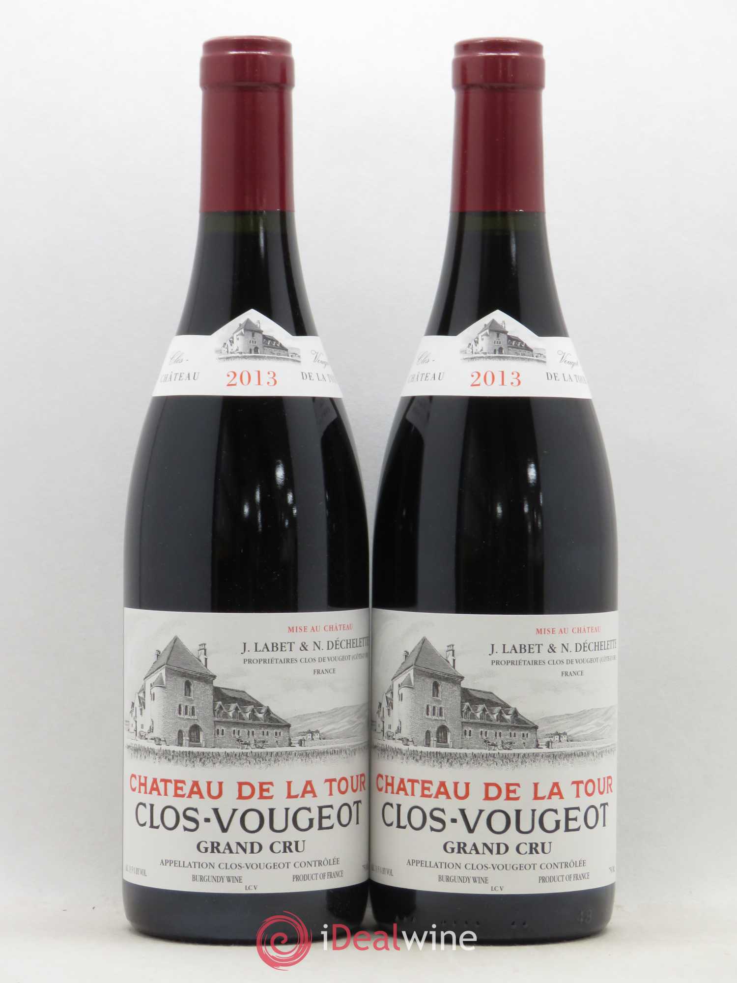 Clos de Vougeot Grand Cru Château de La Tour 2013 - Lot de 2 bouteilles - 0