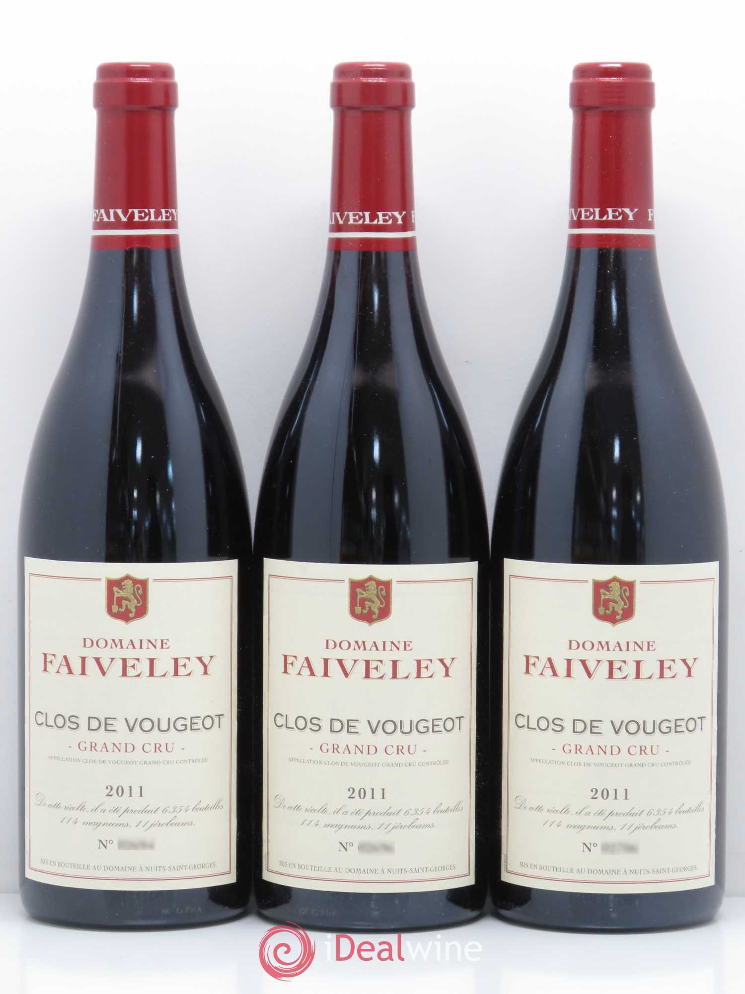 Clos de Vougeot Grand Cru Faiveley 2011 - Lot de 6 bouteilles - 2