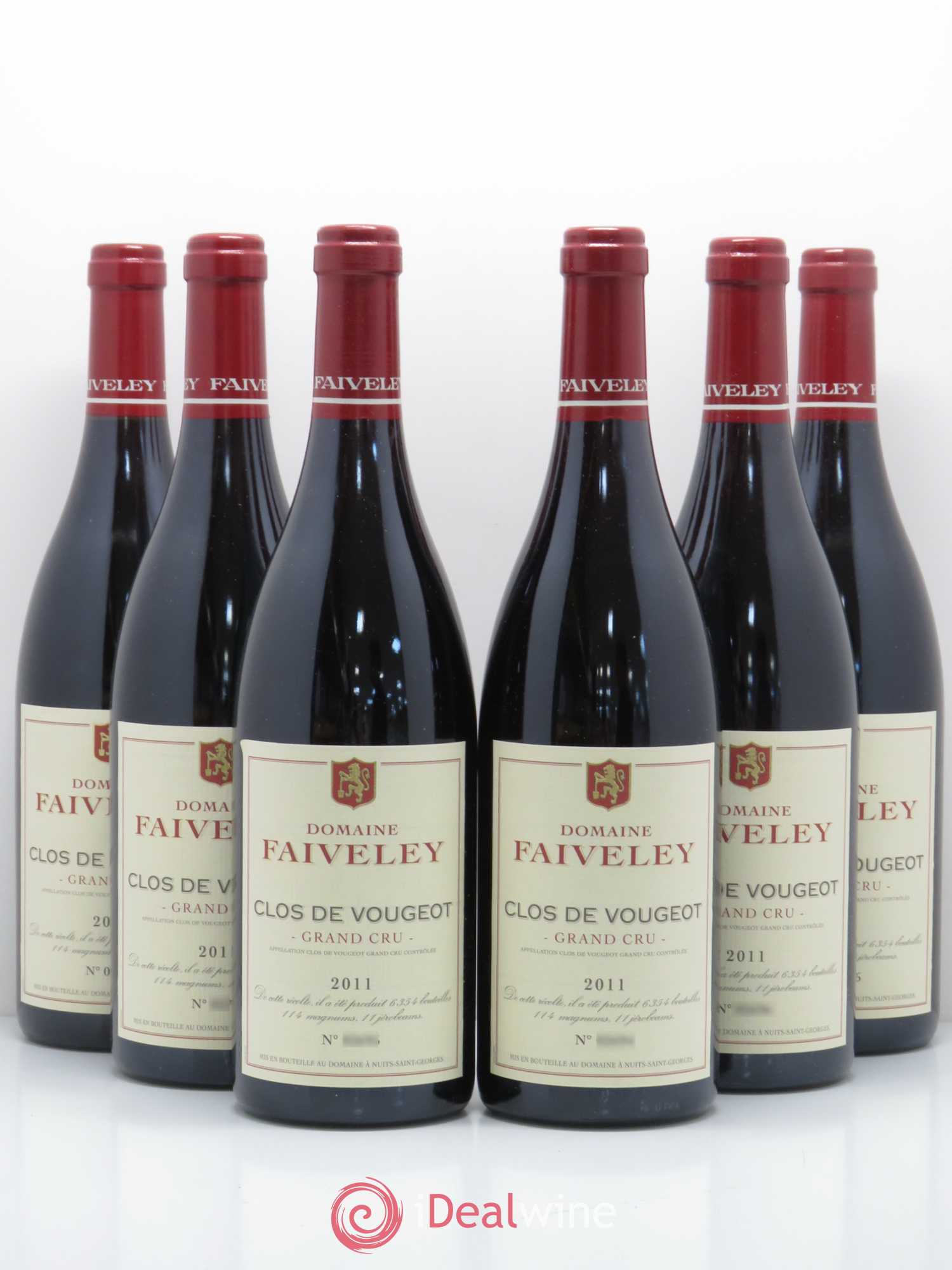 Clos de Vougeot Grand Cru Faiveley 2011 - Lot de 6 bouteilles - 0