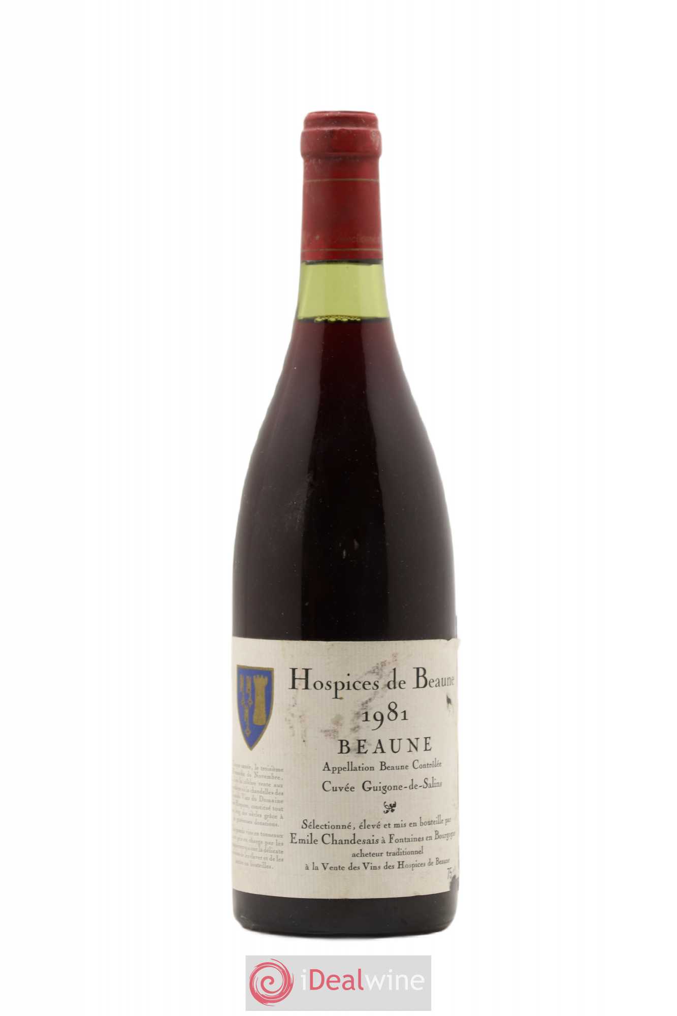 Beaune Hospice de Beaune Guigone de Salins Emile Chandesais 1981 - Posten von 1 Flasche - 0