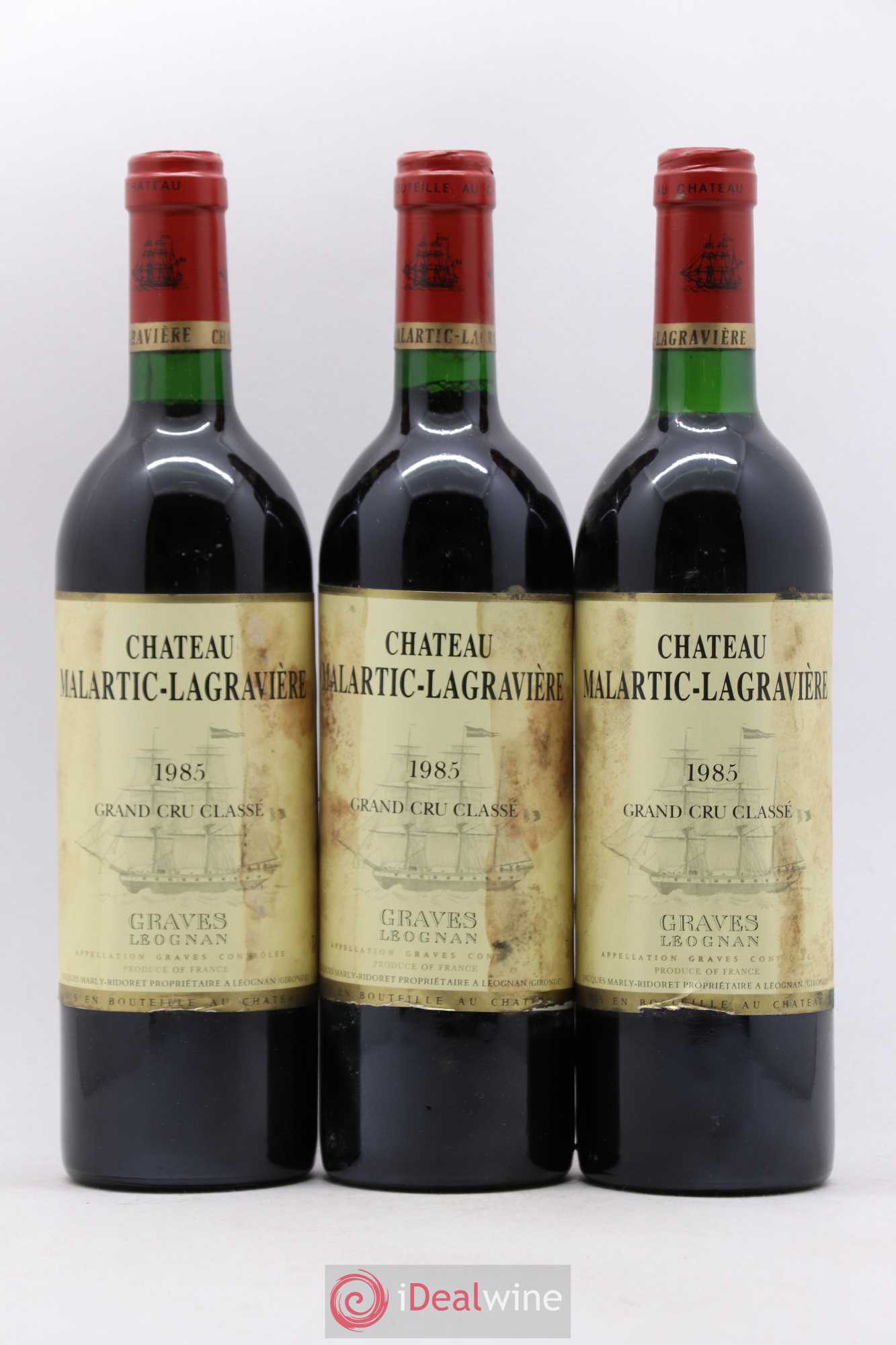 Château Malartic-Lagravière Cru Classé de Graves 1985 - Lot de 12 bouteilles - 2