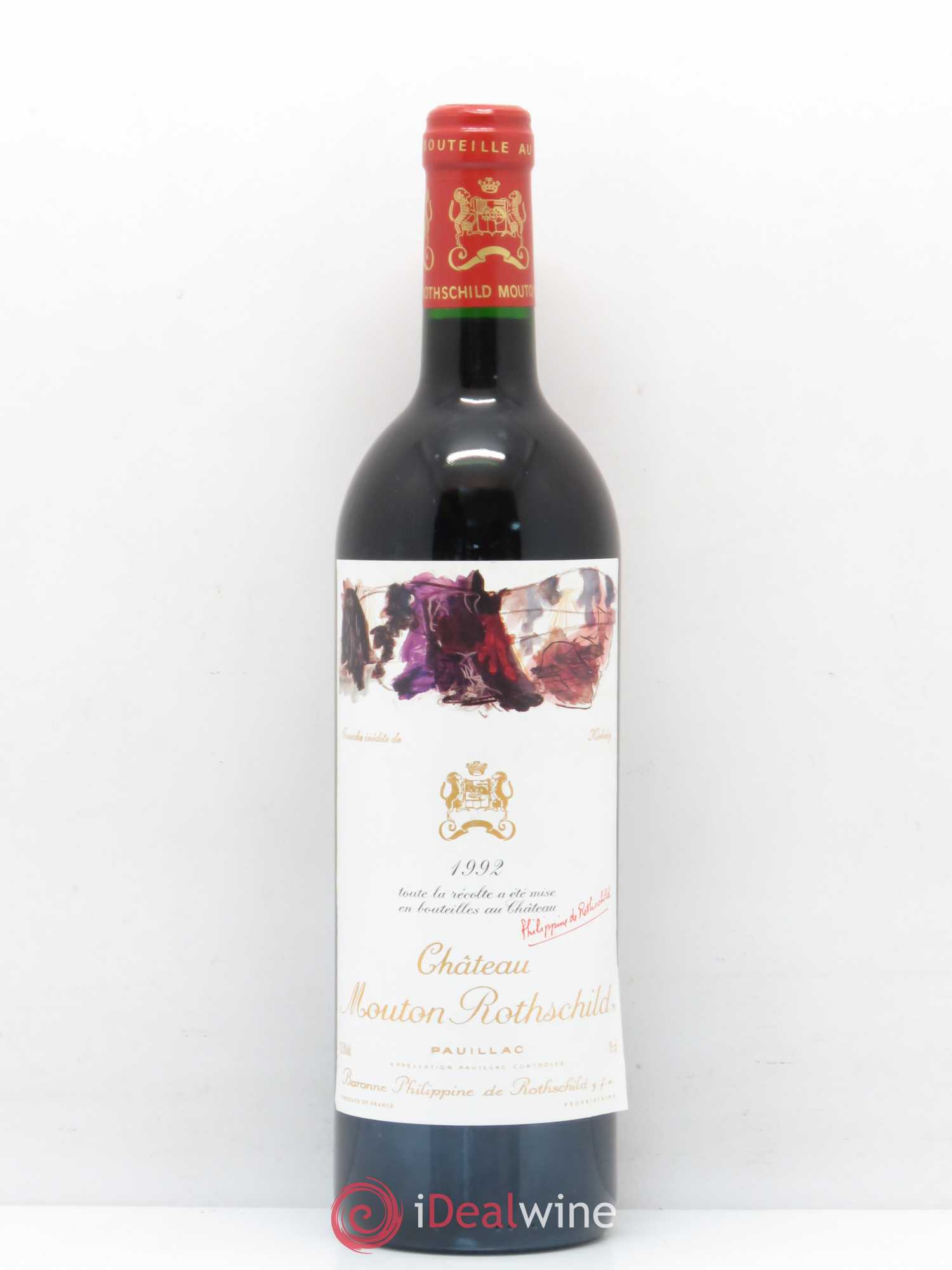 Château Mouton Rothschild 1er Grand Cru Classé 1992 - Lot de 1 bouteille - 0