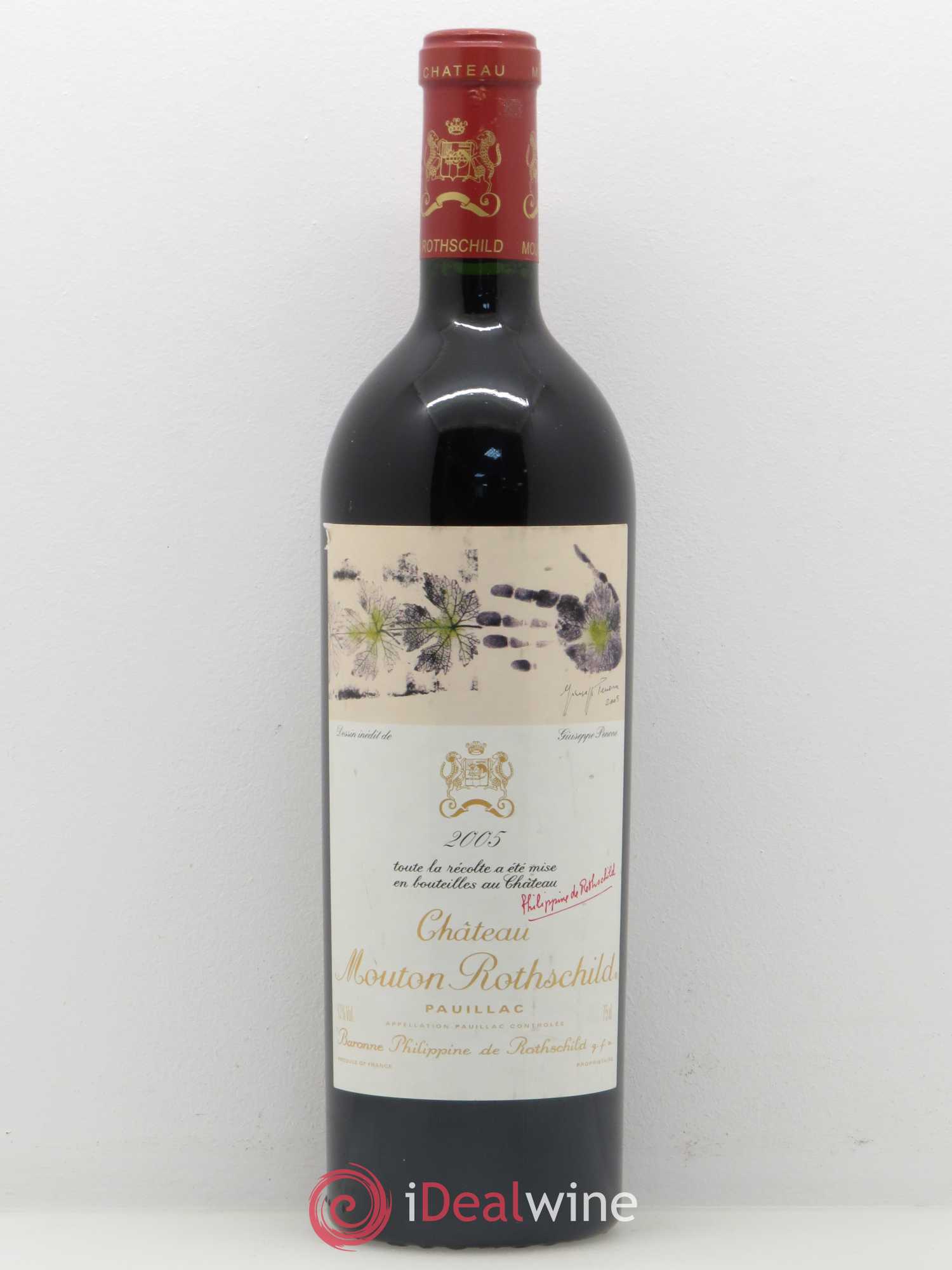 Château Mouton Rothschild 1er Grand Cru Classé 2005 - Lot de 1 bouteille - 0