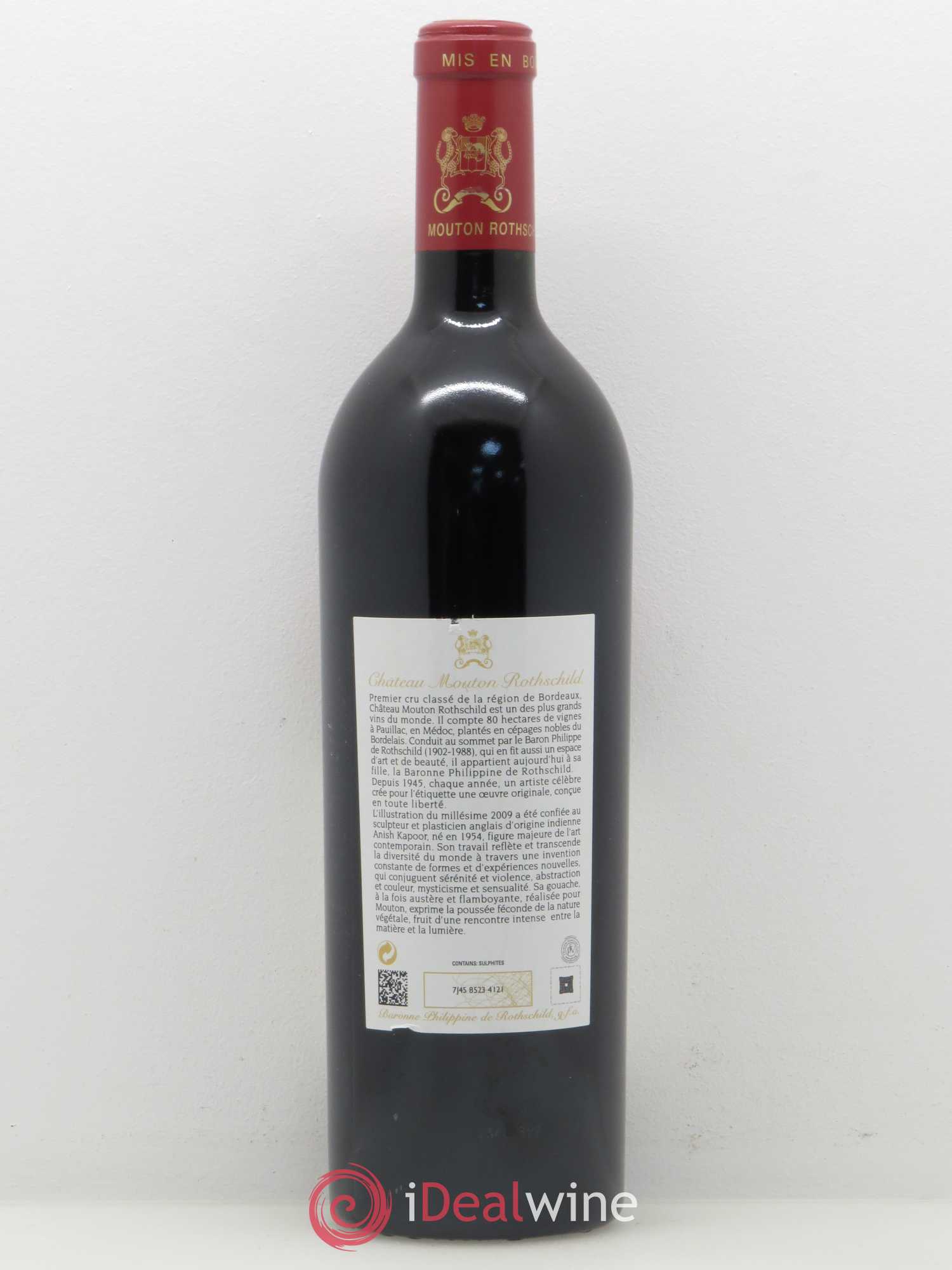 Château Mouton Rothschild 1er Grand Cru Classé 2009 - Lot de 1 bouteille - 1