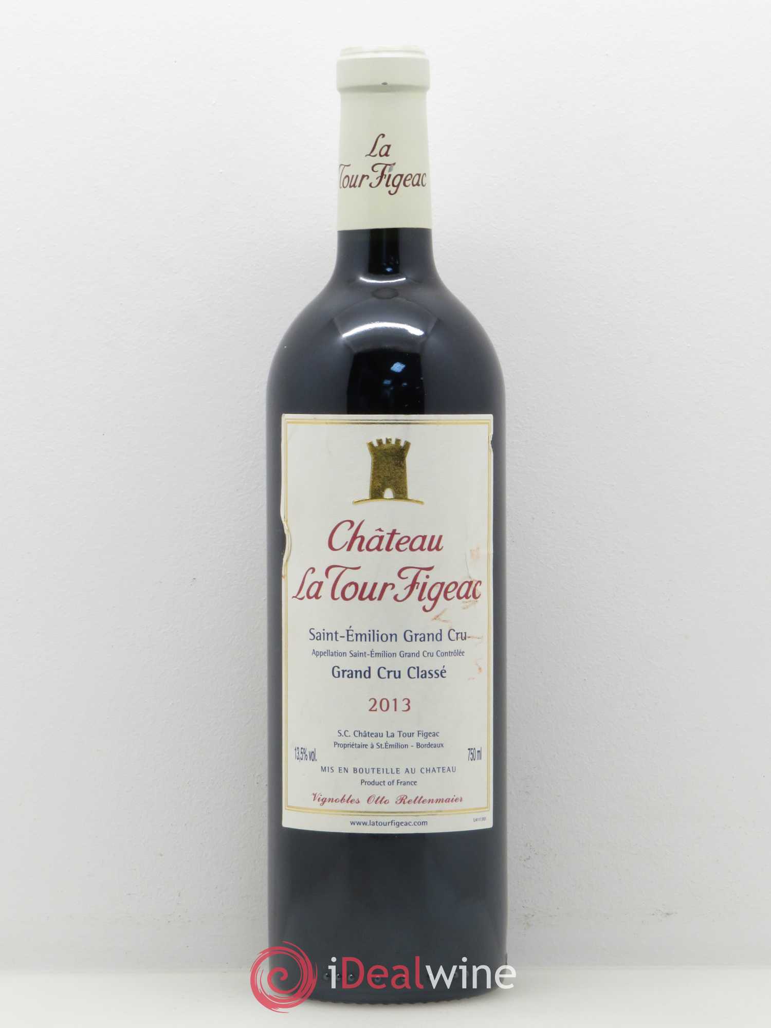 Château la Tour Figeac Grand Cru Classé 2013 - Lot de 1 bouteille - 0