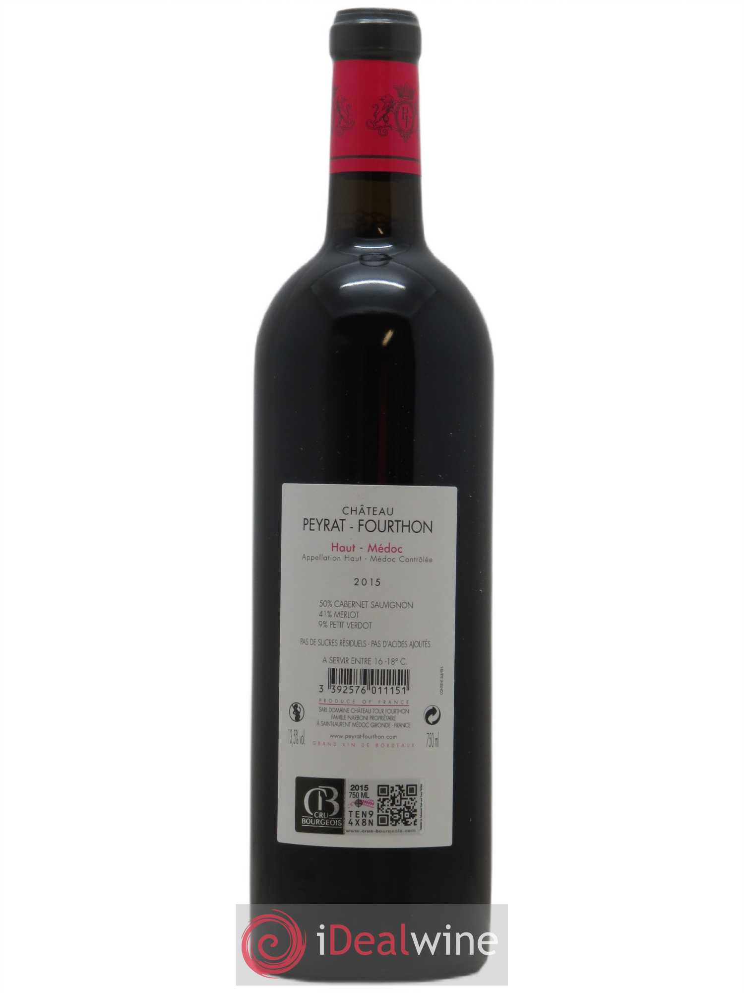 Château Peyrat-Fourthon 2015 - Lot de 1 bouteille - 1
