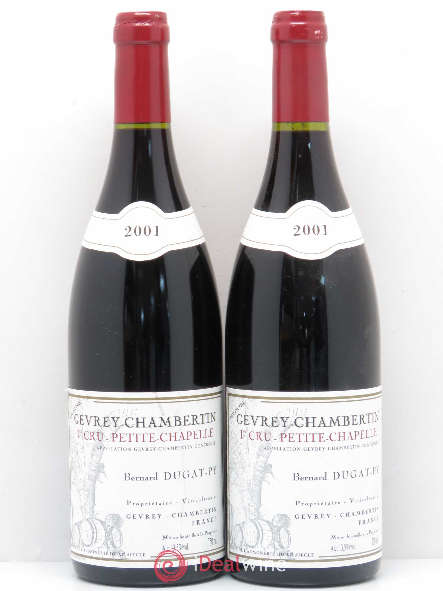 Gevrey-Chambertin 1er Cru Petite Chapelle Vieilles Vignes Dugat-Py 2001 - Lot de 2 bouteilles - 0